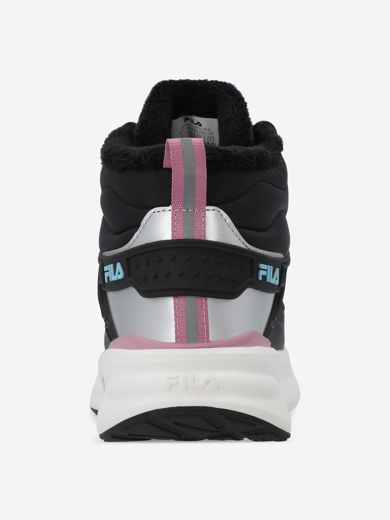 фото Кроссовки утепленные для девочек fila explore mid, черный