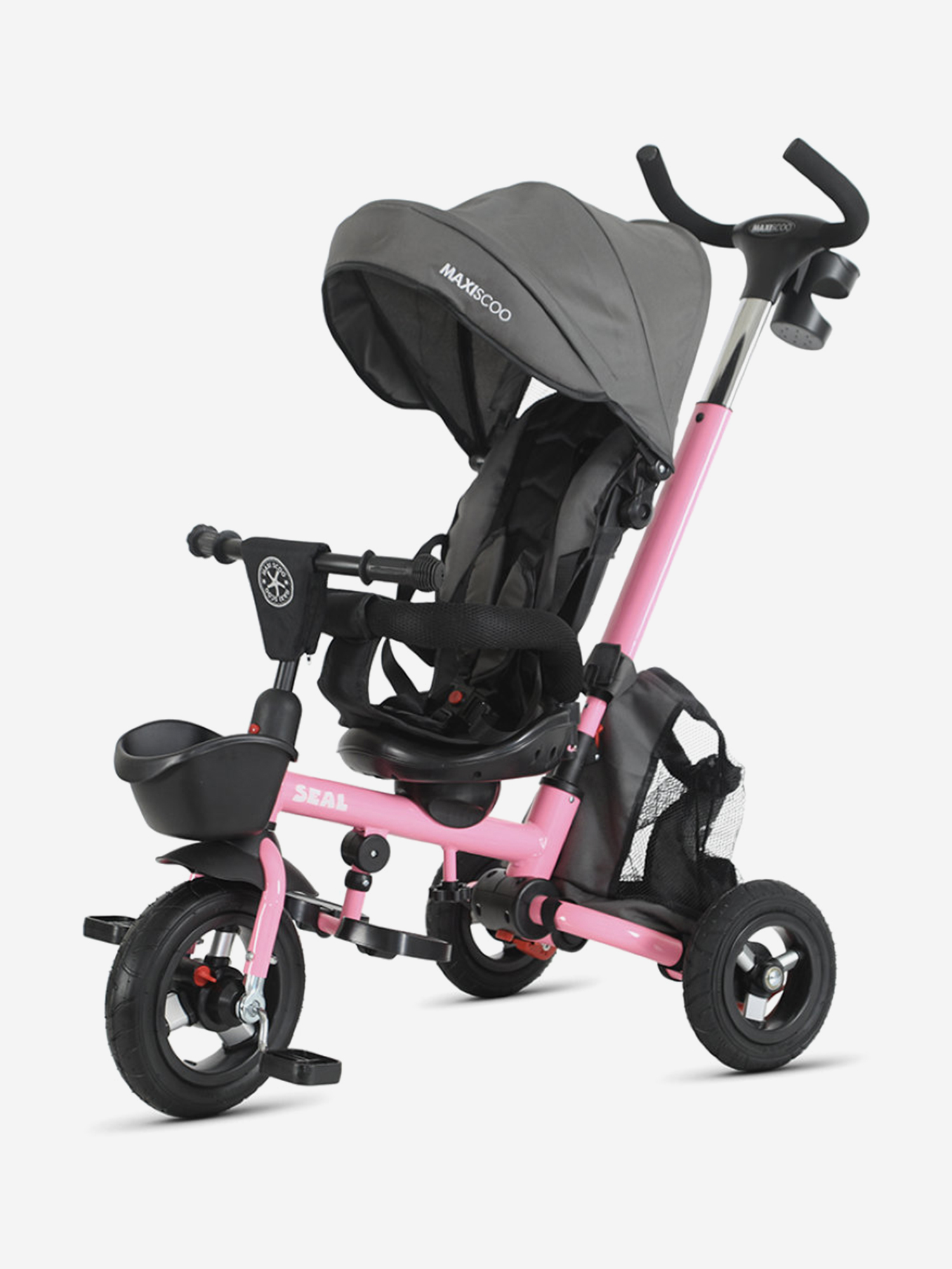 Изображение товара Велосипед детский трехколесный складной Maxiscoo Seal розовый, 2026