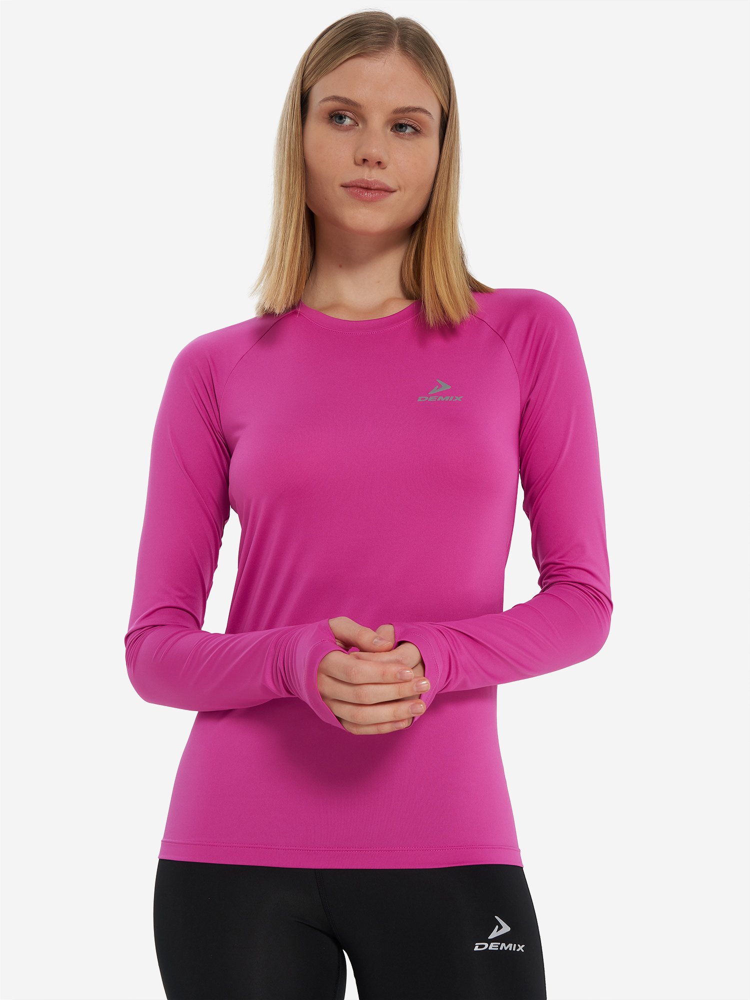 Лонгслив женский Demix, розовый, арт. 32256