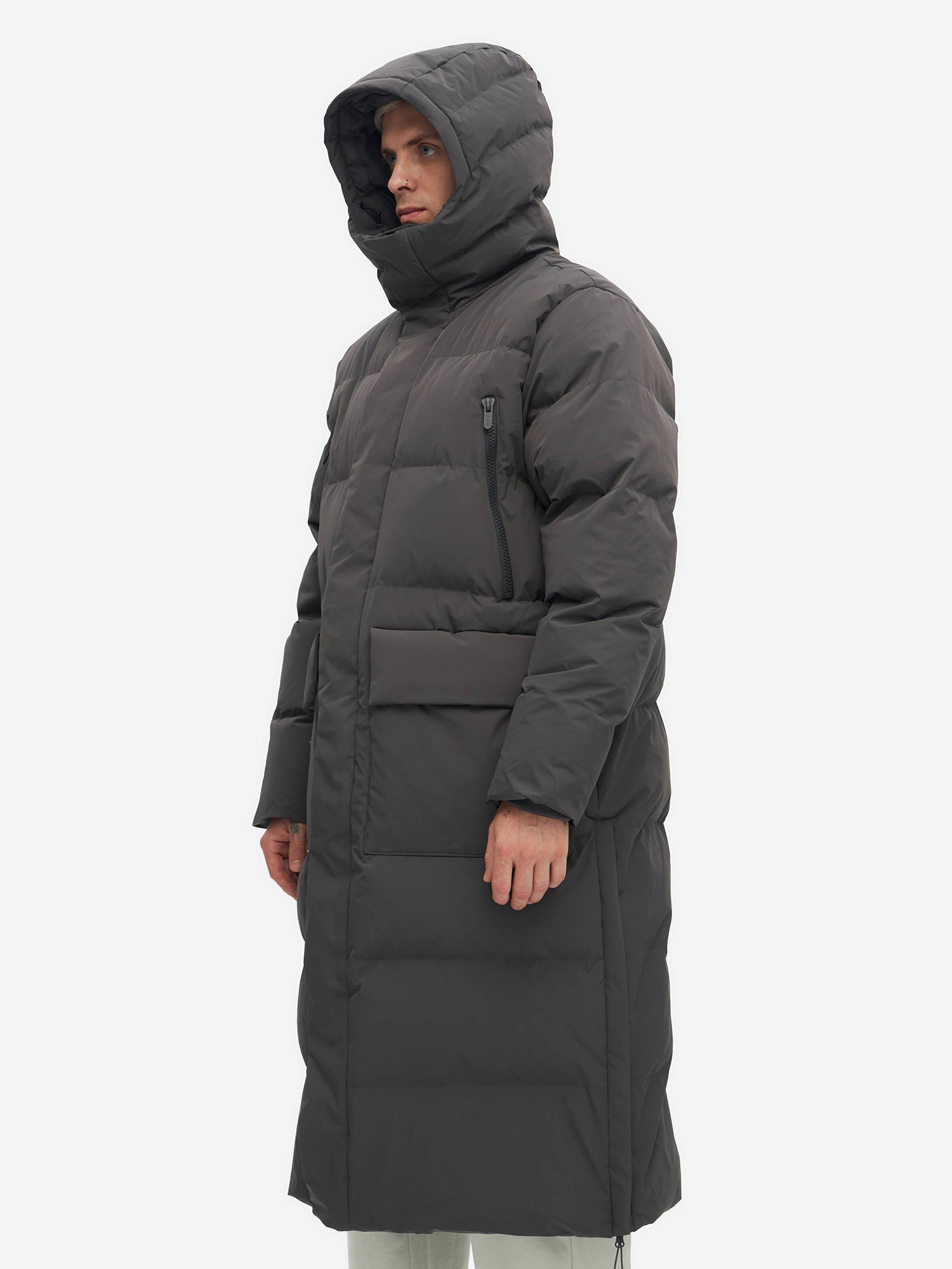 Пальто утепленное мужское SHU, Серый