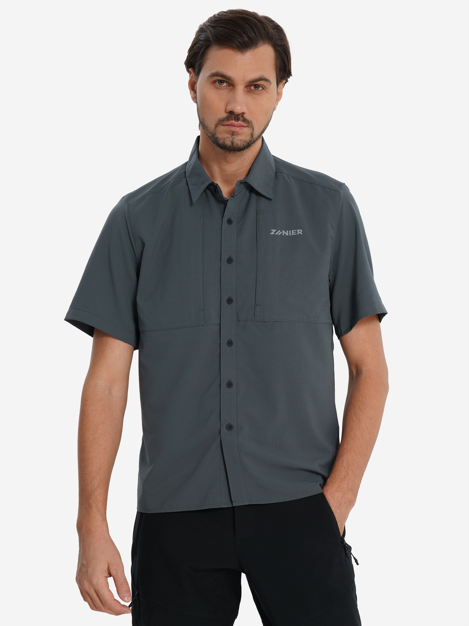 Изображение товара Мужская рубашка с коротким рукавом Zanier для походов и активного отдыха