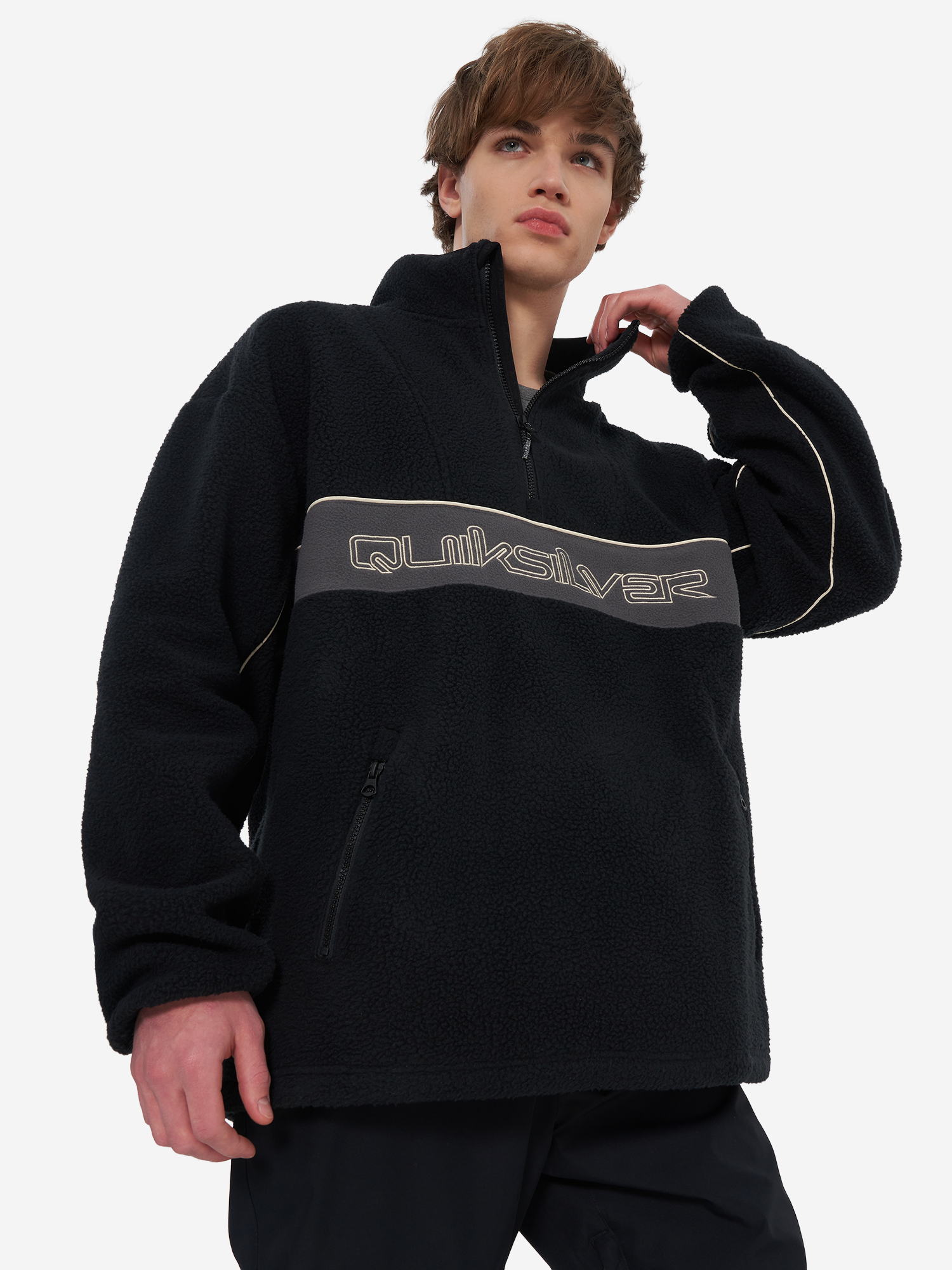 Джемпер флисовый Quiksilver Omni, черный, арт. eqypf03064q02-kvj0