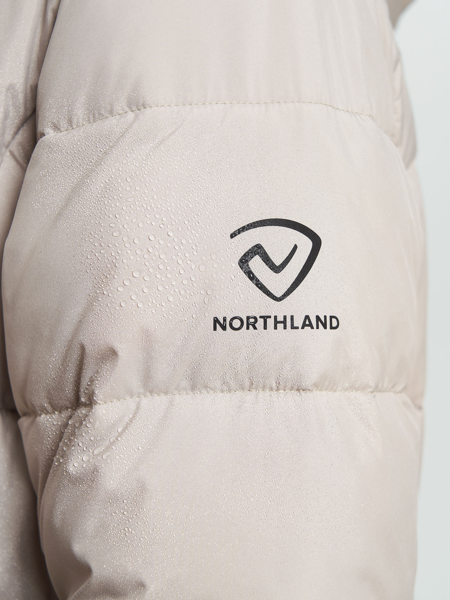 Пуховик со светоотражателями женский Northland, Бежевый
