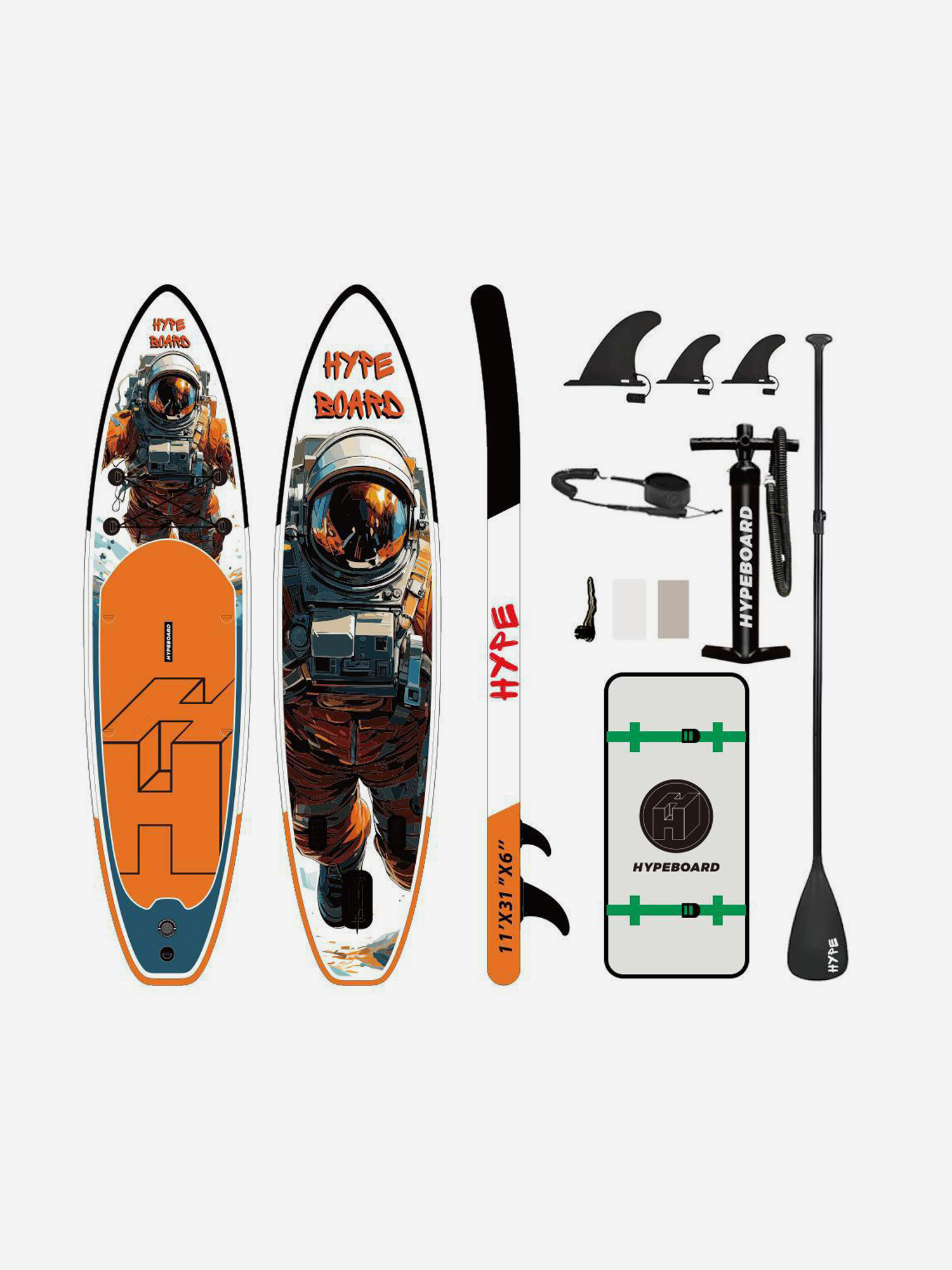 

Sup Board HypeBoard Cosmo ,полный комплект, Серый