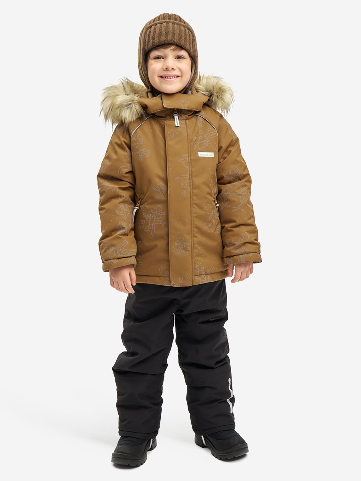 Изображение товара Утепленный спортивный костюм для зимних путешествий и активного отдыха детей мужской NIKASTYLE Кэме