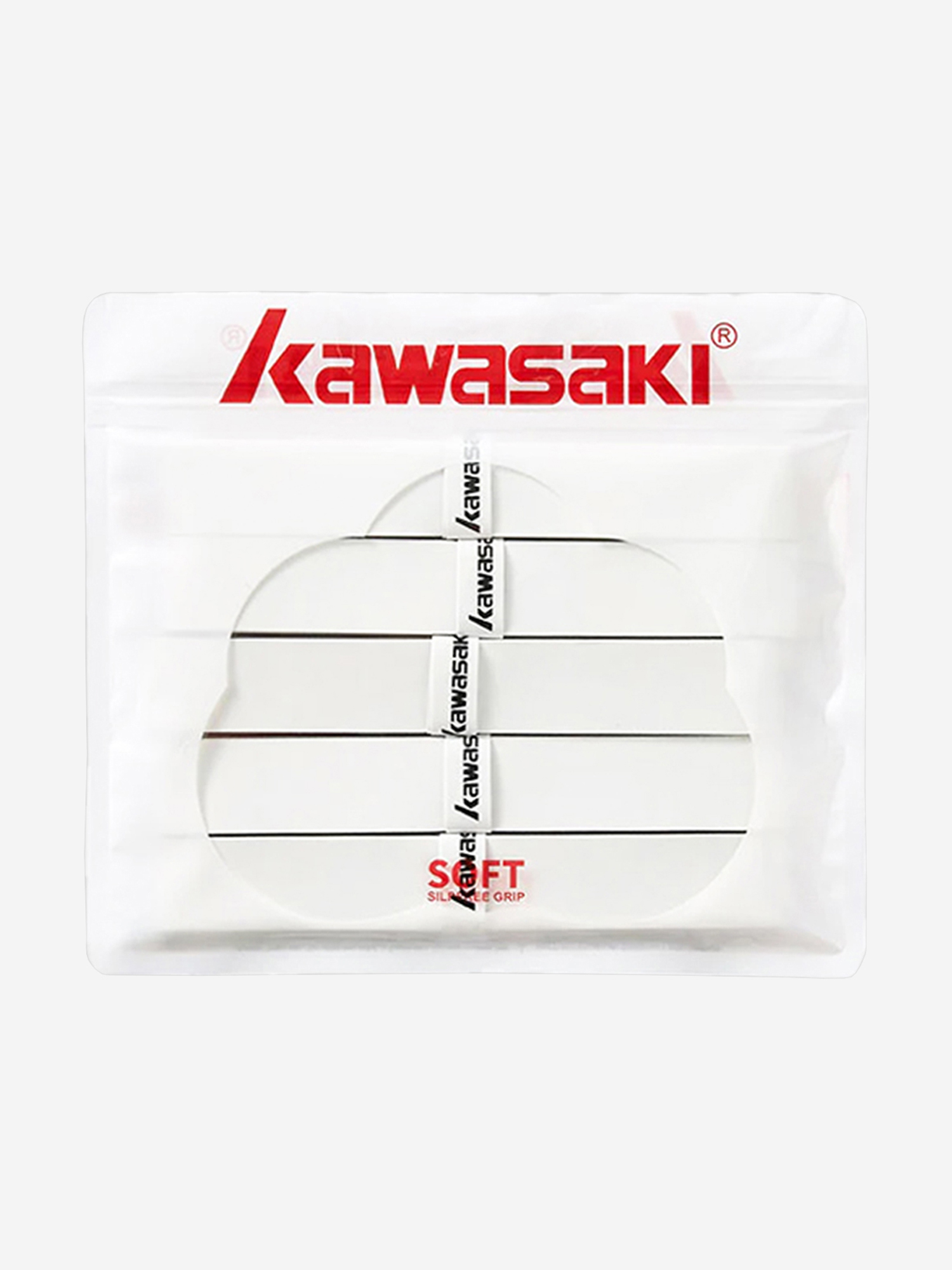 

Обмотка для ракеток Kawasaki 001 W, 5шт., Белый