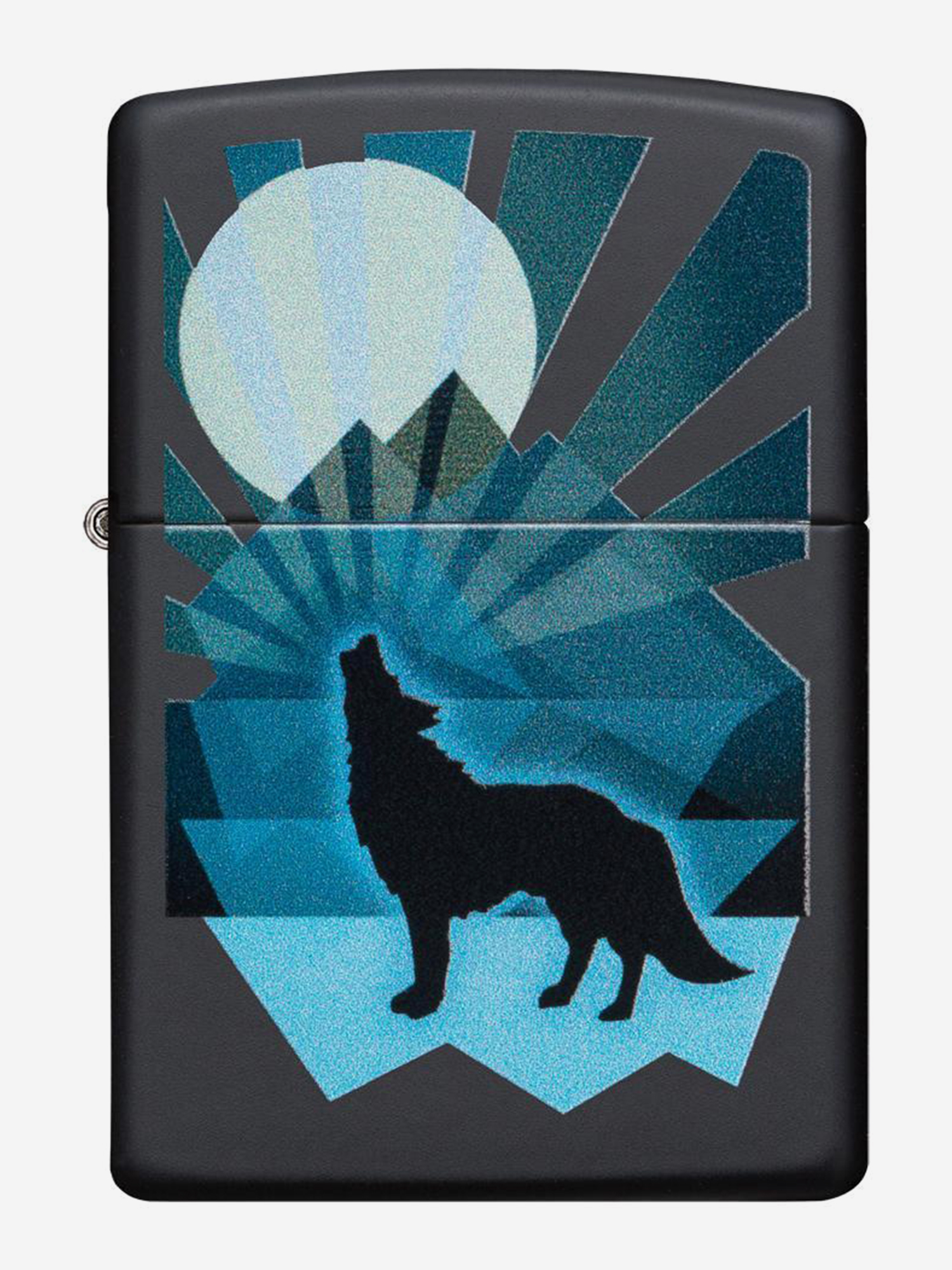 

Зажигалка бензиновая ZIPPO 29864 Wolf and Moon, Черный