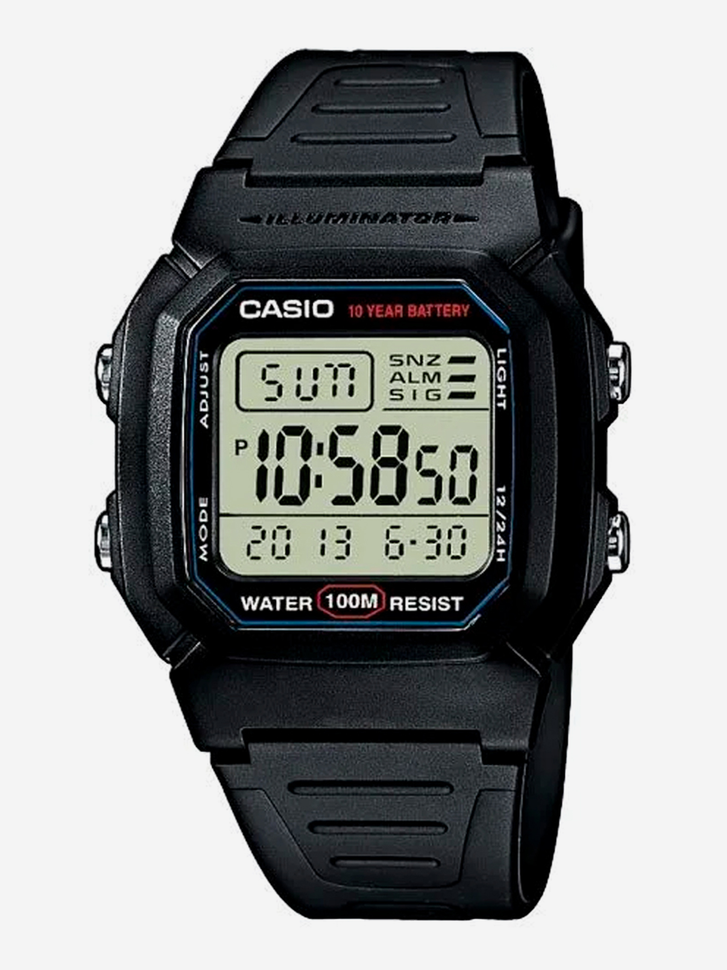 

Наручные часы Casio W-800H-1A, Черный