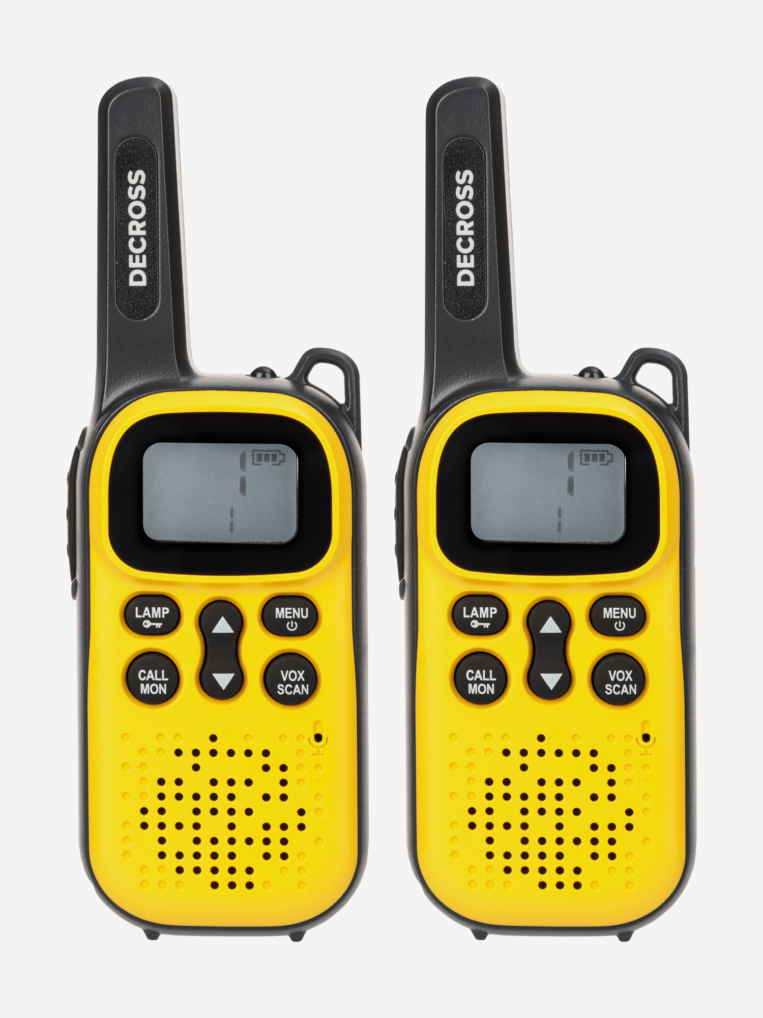 Комплект из двух радиостанций Decross DC43 Yellow Twin EU без ЗУ,