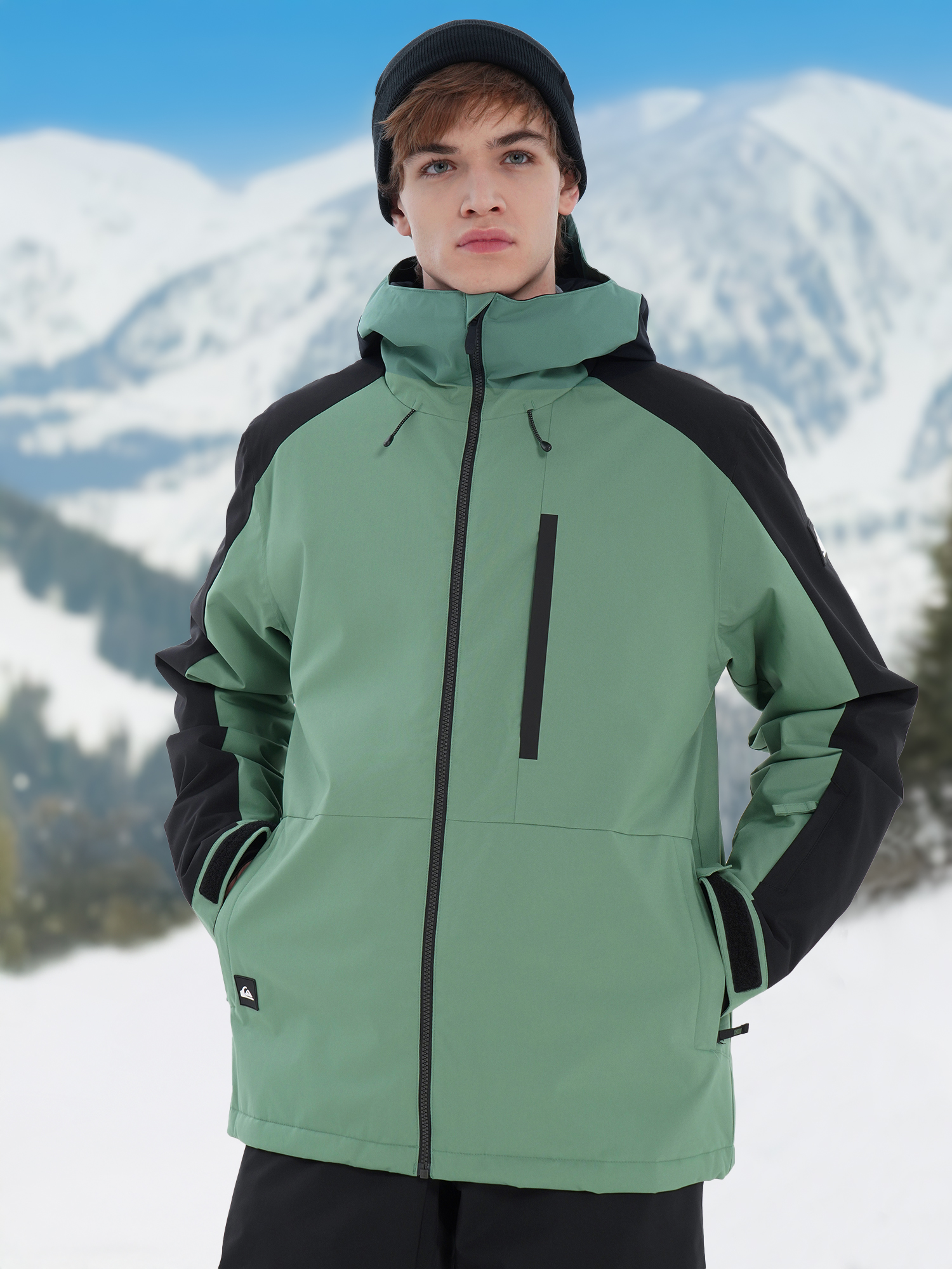 

Куртка утепленная мужская Quiksilver Mission Block, Зеленый