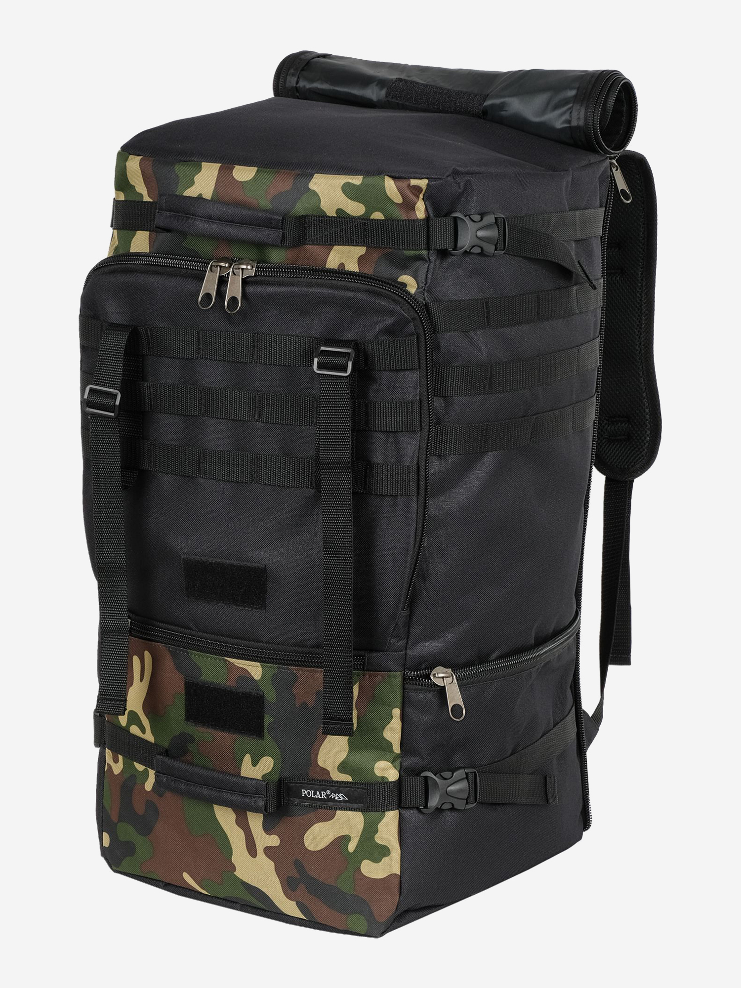 

Рюкзак Polar_P17006-YAMAL CAMOUFLAGE_туристический, Черный