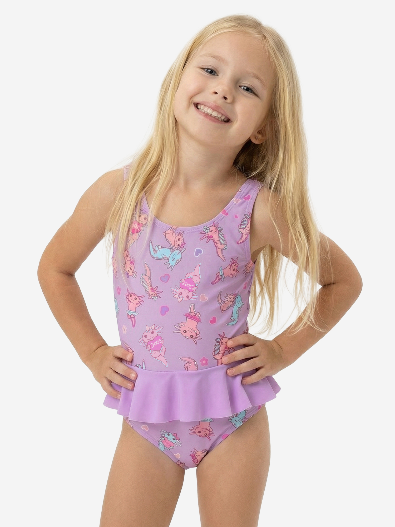 

Купальник слитный для девочек Joss, Фиолетовый