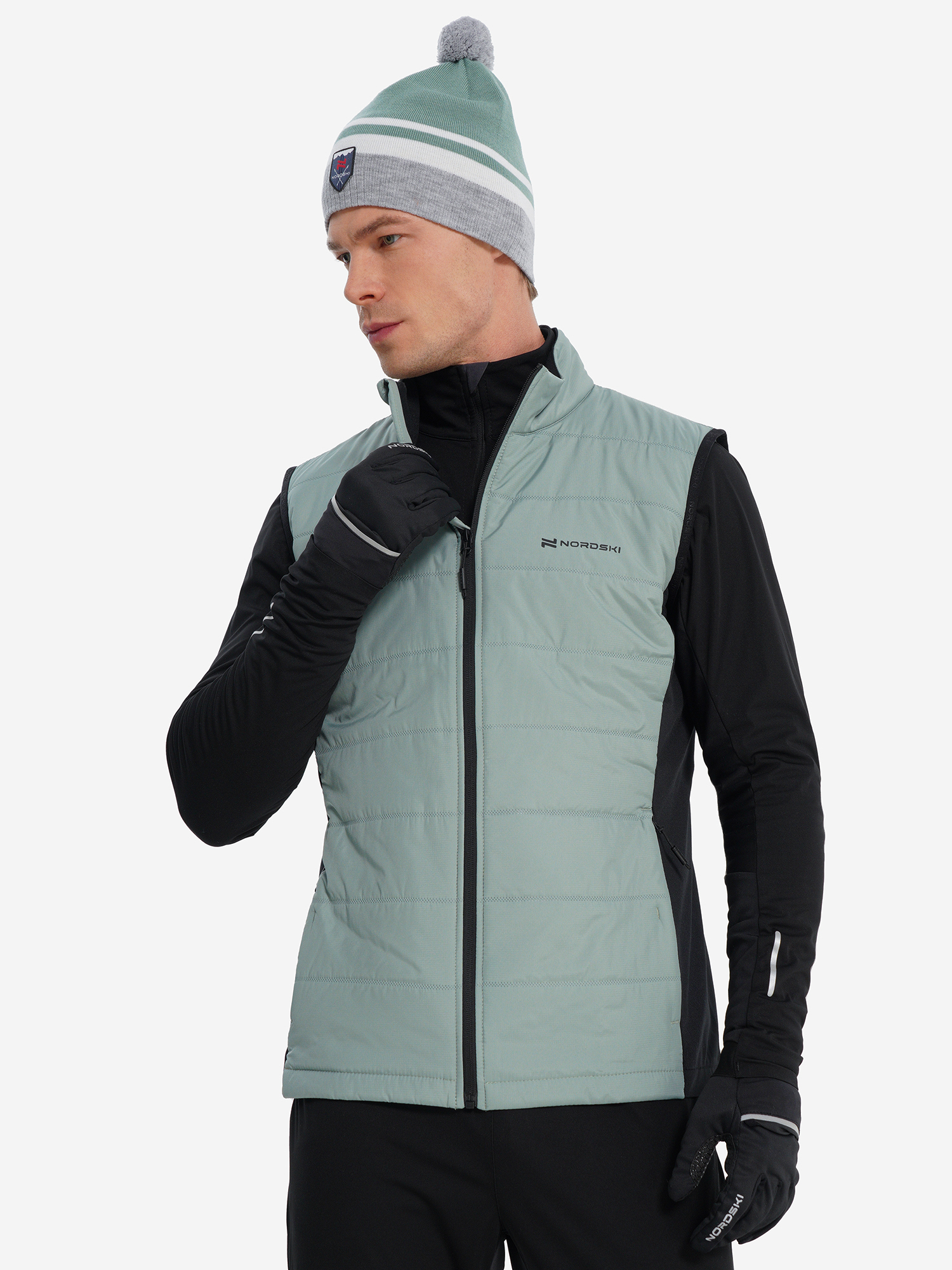 

Жилет утепленный мужской Nordski Hybrid Pro 2.0, Зеленый