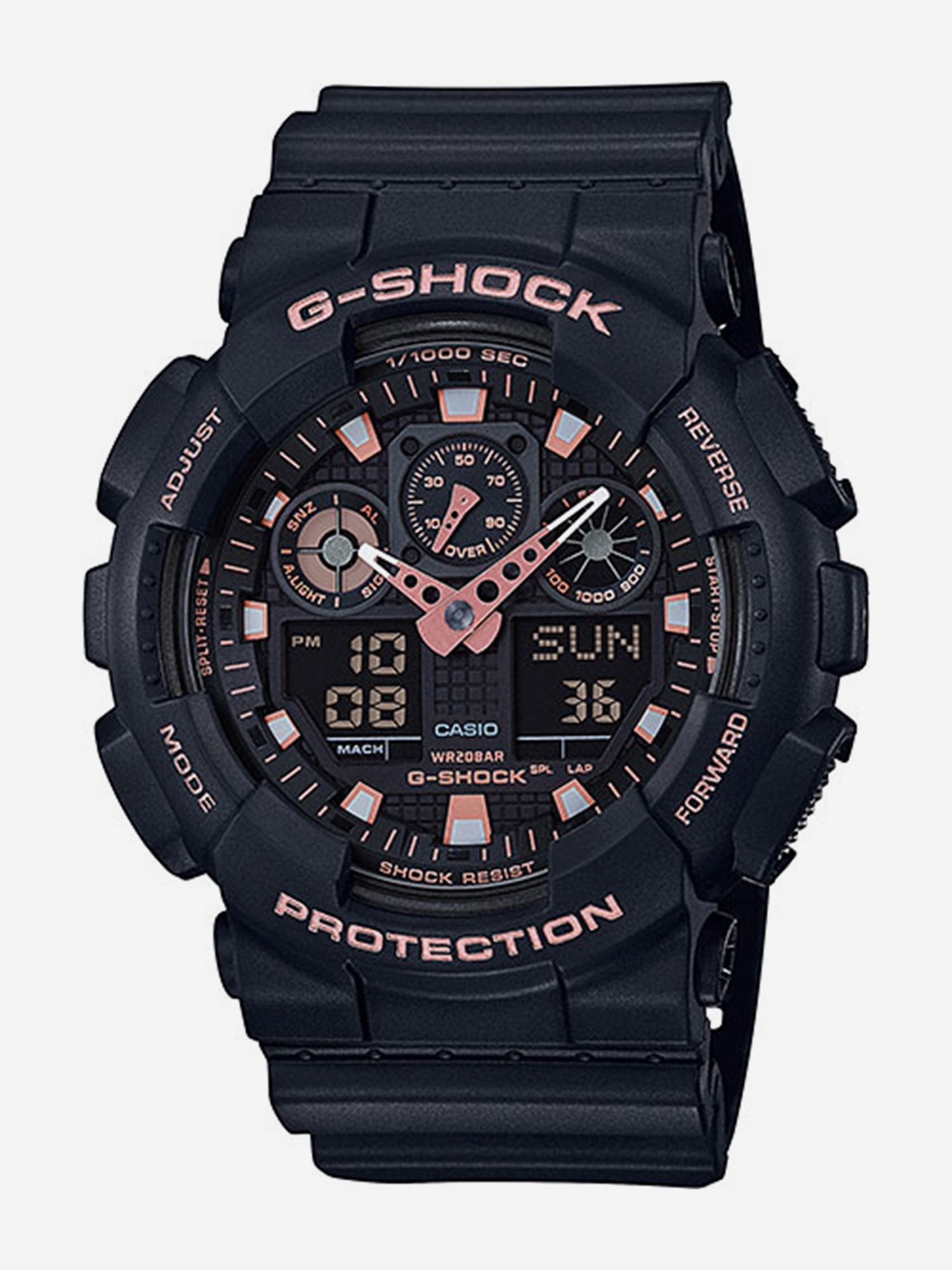 

Спортивные часы Casio GA-100GBX-1A4, Черный