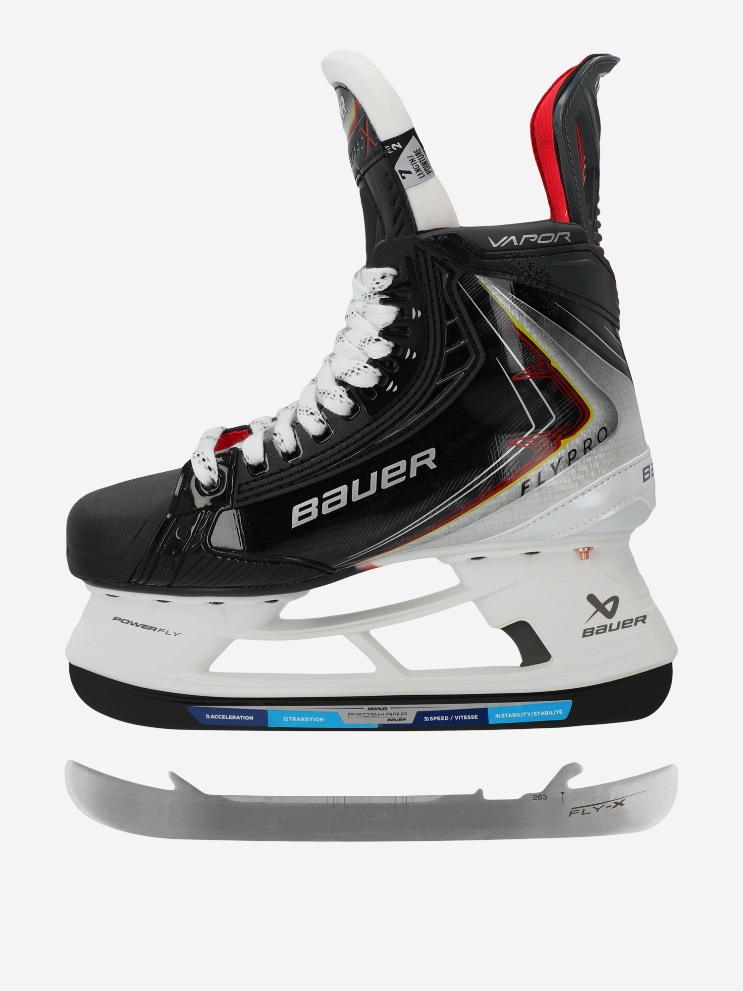 

Коньки хоккейные BAUER Vapor Flypro SR FIT2 + FLY-X, Черный