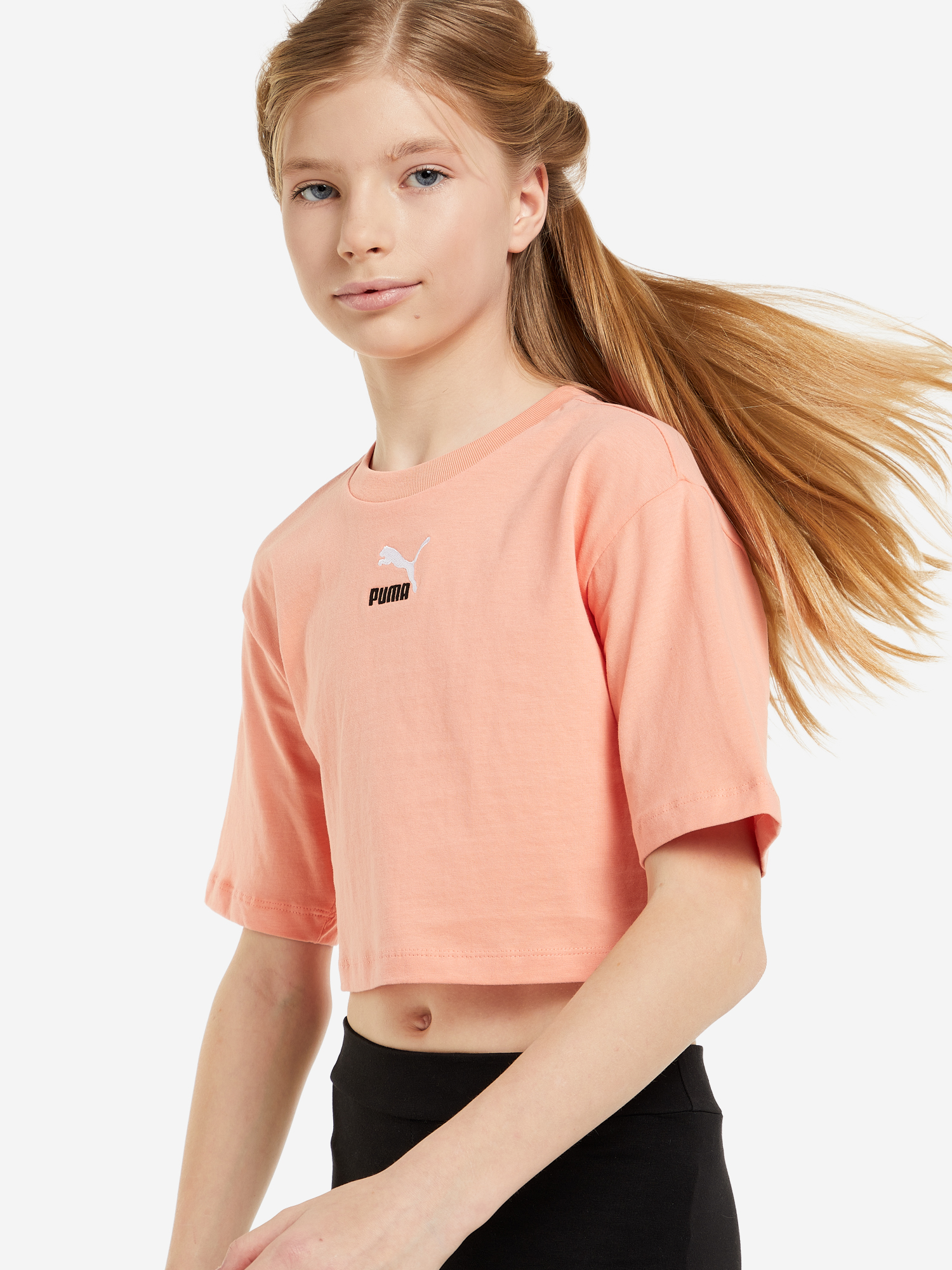 

Футболка для девочек PUMA Cropped, Оранжевый