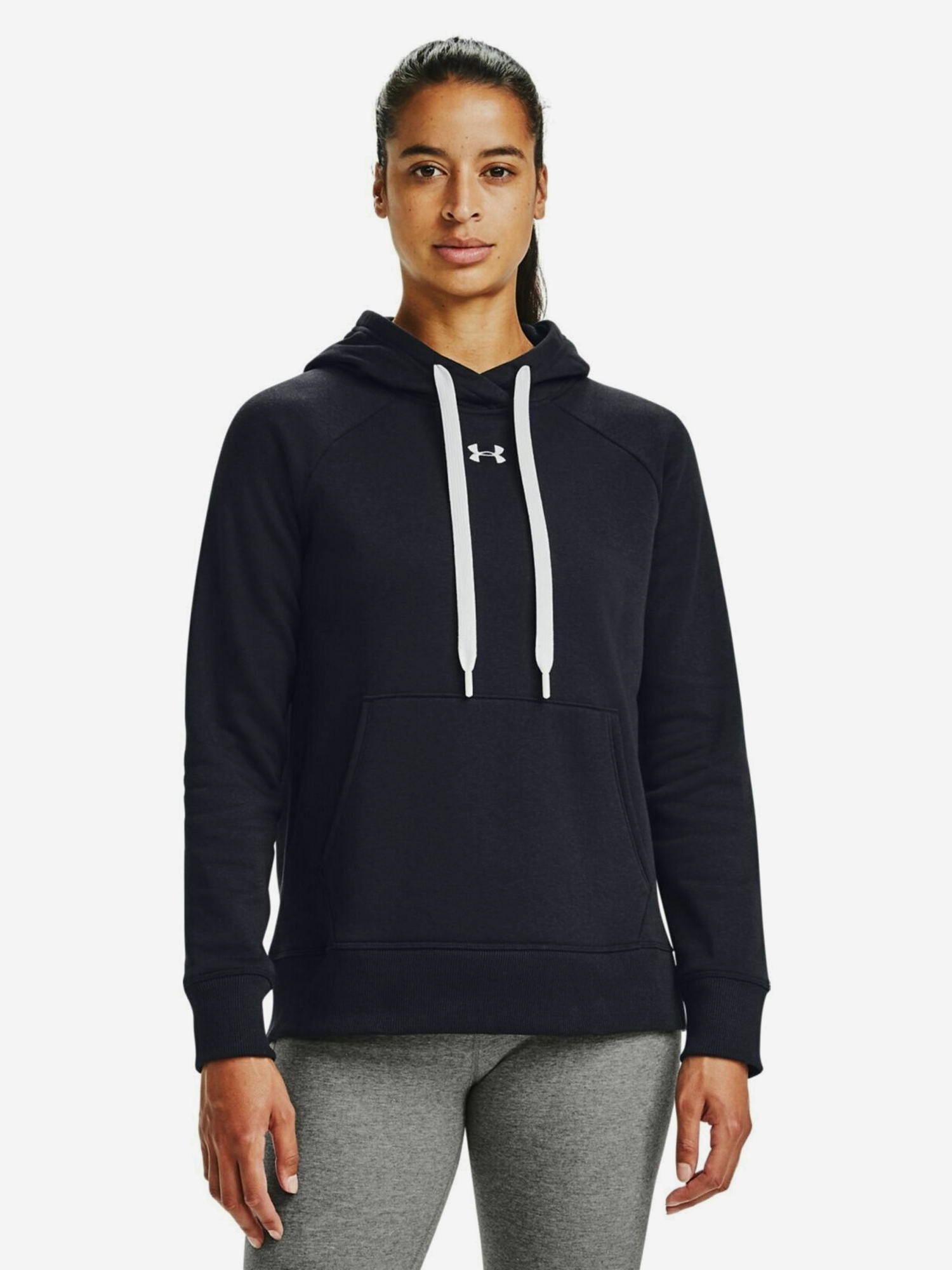 

Худи женское Under Armour Rival Fleece HB Hoodie, Черный