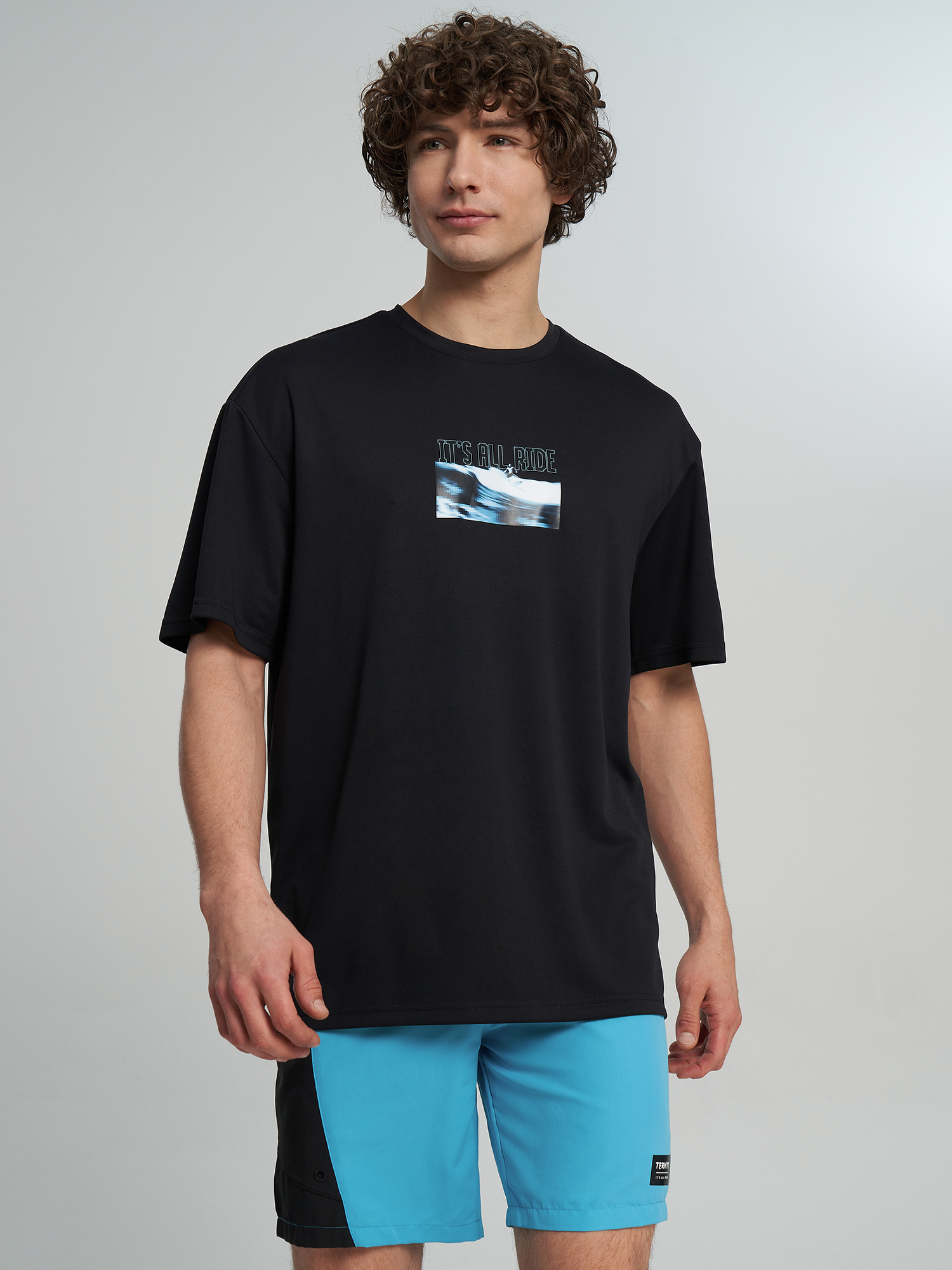 Рашгард с коротким рукавом Termit, черный, арт. 142592TRT-99