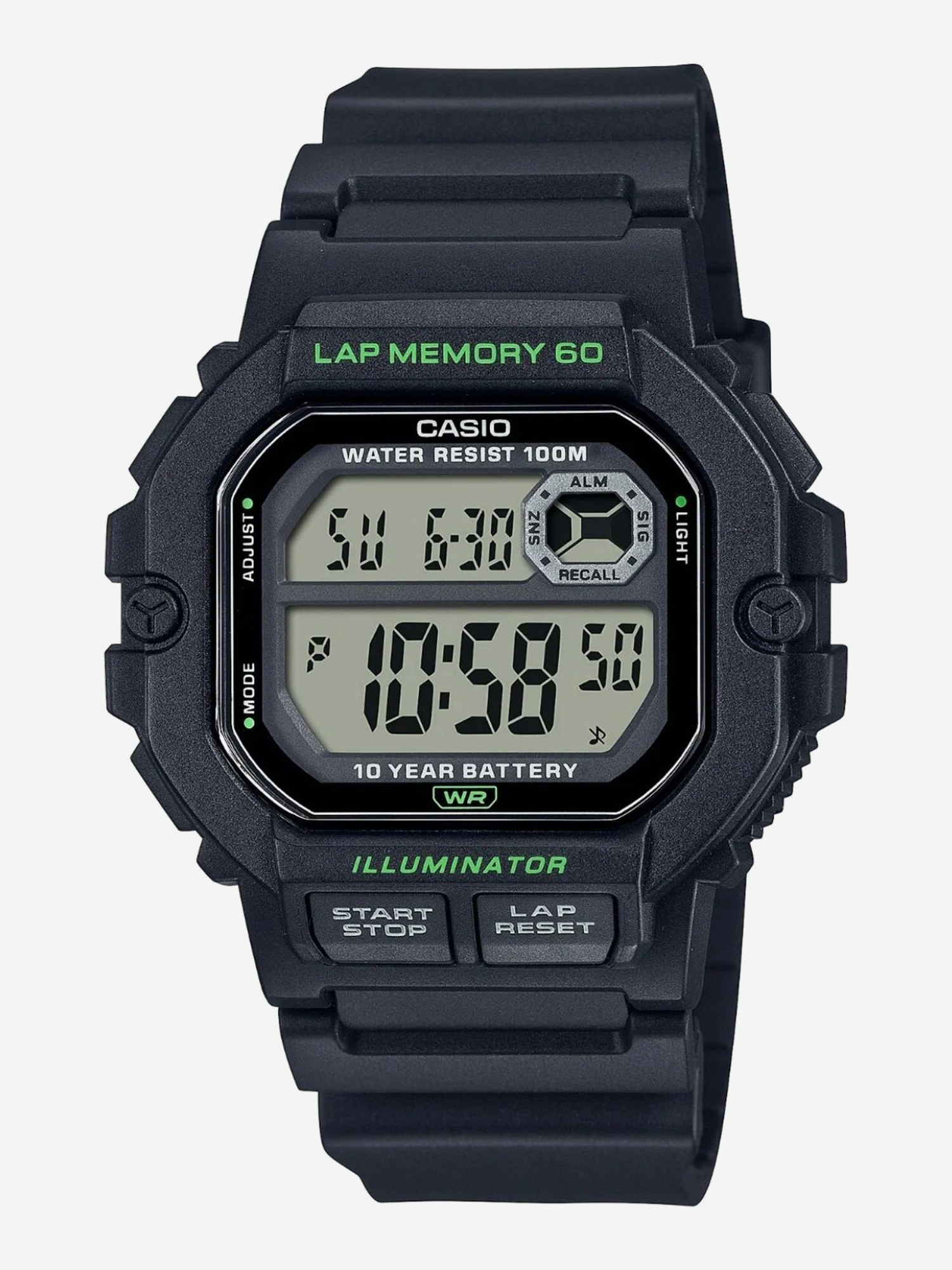 Изображение товара Наручные часы CASIO WS-1400H-1A, Черный матовый
