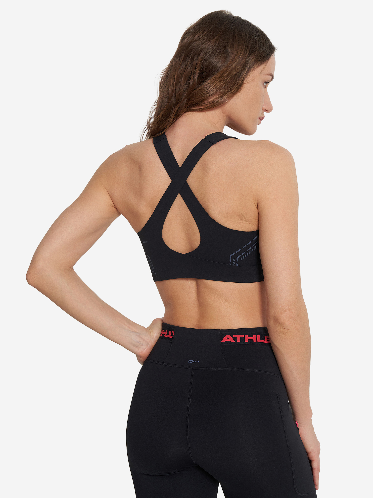 фото Топ бра спортивный athlex, черный