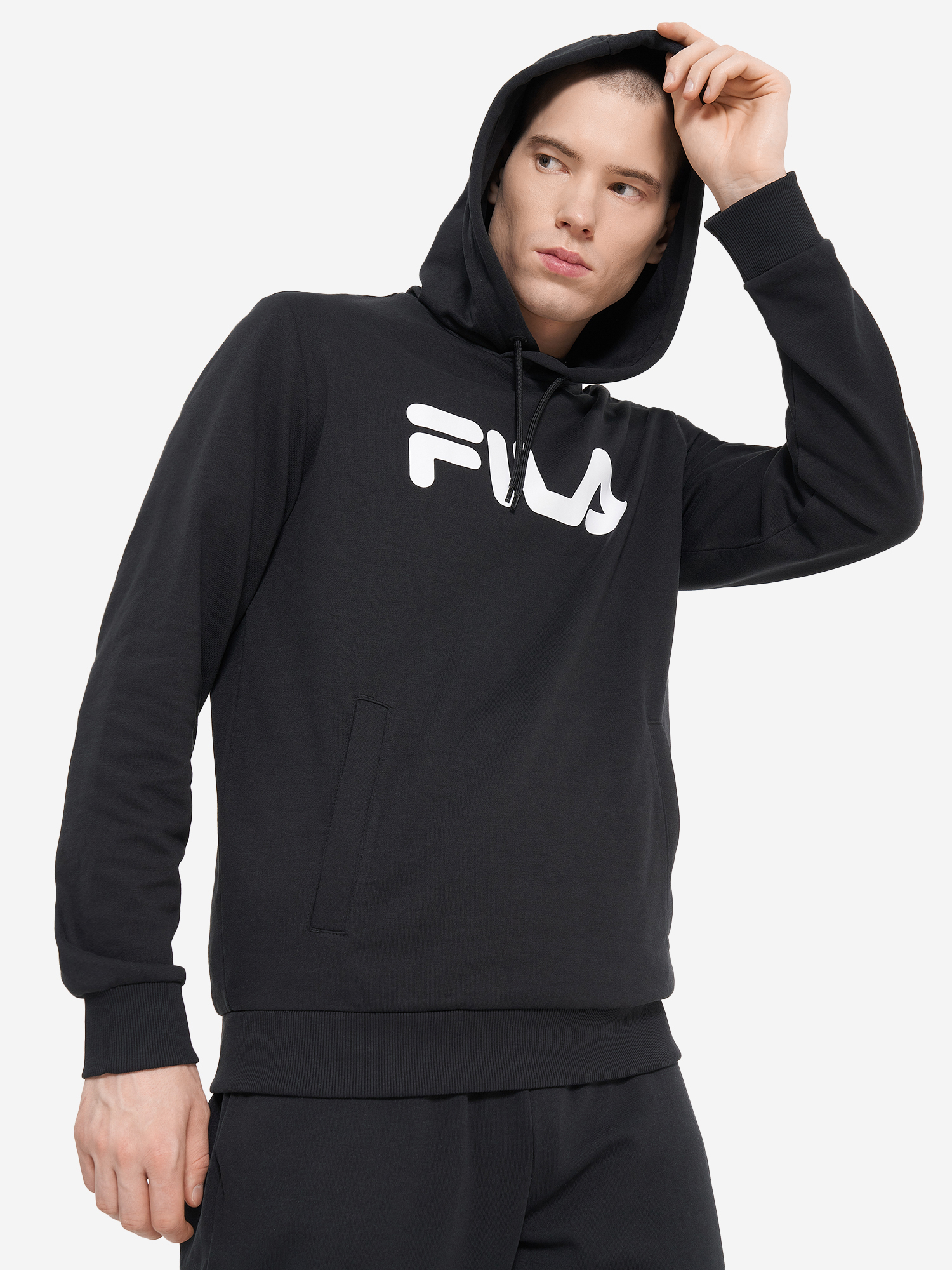 фото Худи мужское fila, черный