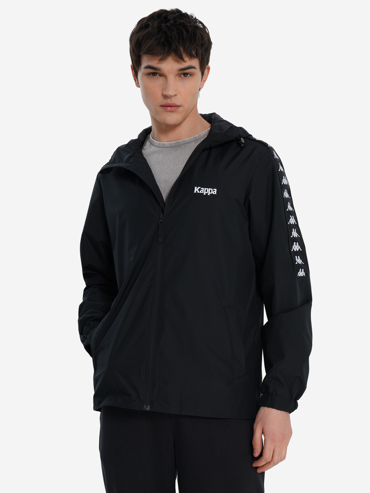 Ветровка мужская Kappa Banda d’Origini, черный, арт. 140819kap-99