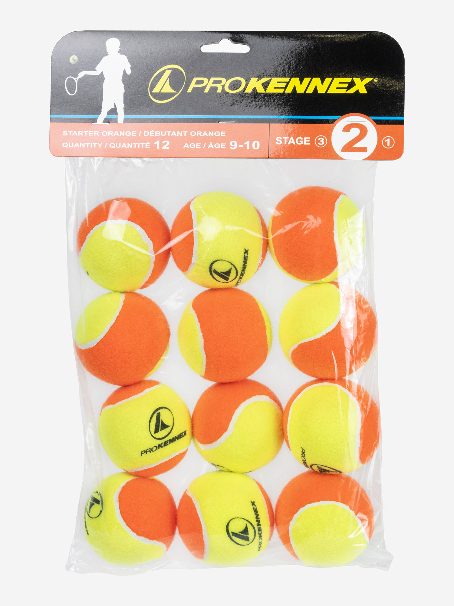

Мяч теннисный PROKENNEX STAGE 2 Yellow/Red (12 шт), Желтый
