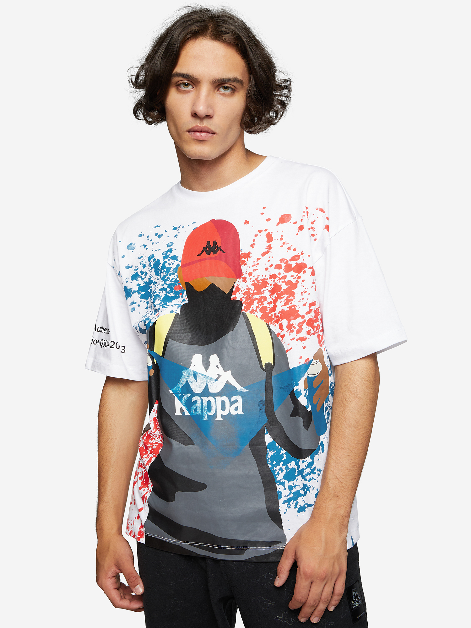 

Футболка мужская Kappa Authentic Graphik, Белый