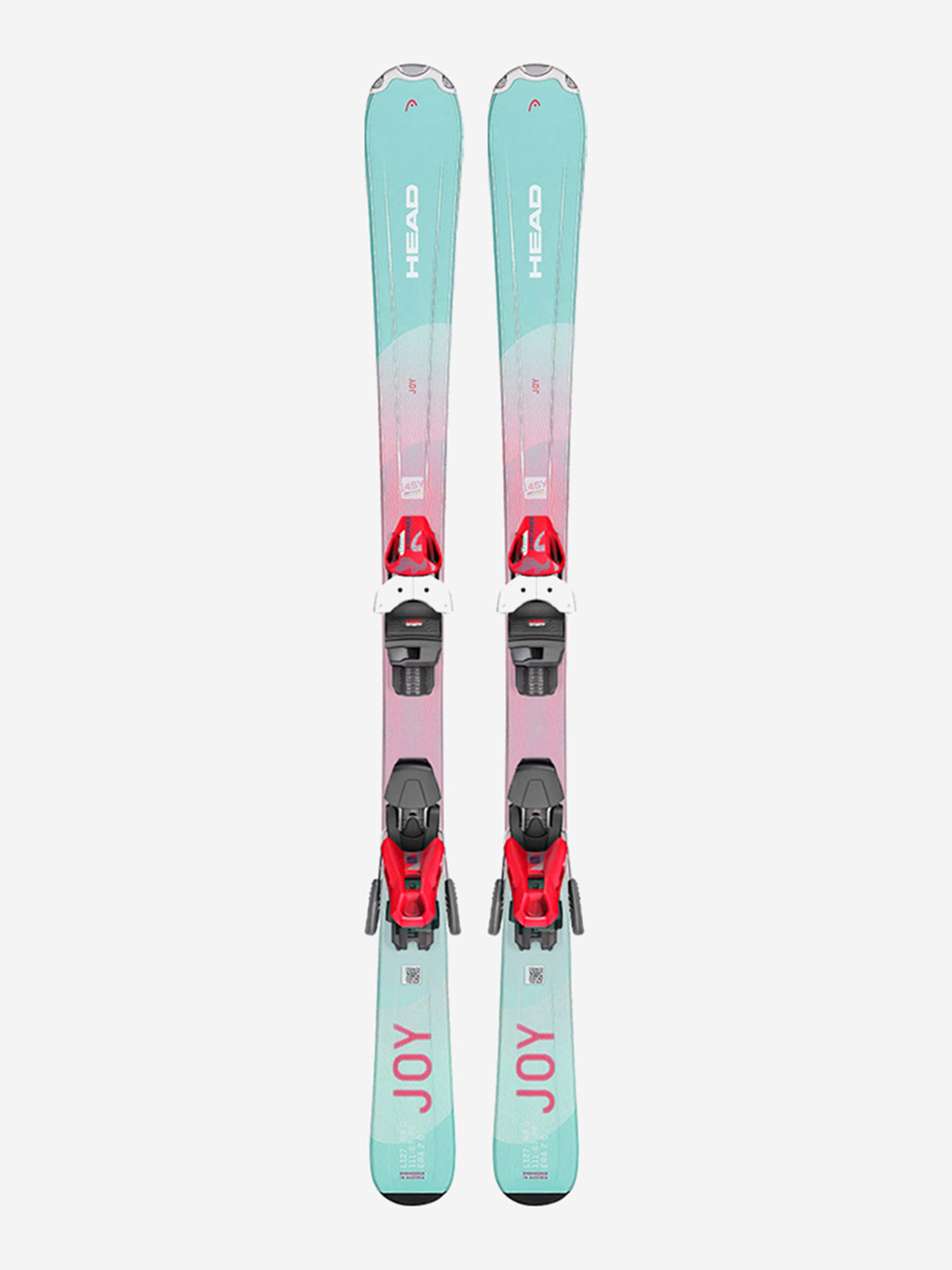 

Горные лыжи с креплениями Head Joy Easy JRS + JRS 7.5 GW Red 23/24, Розовый