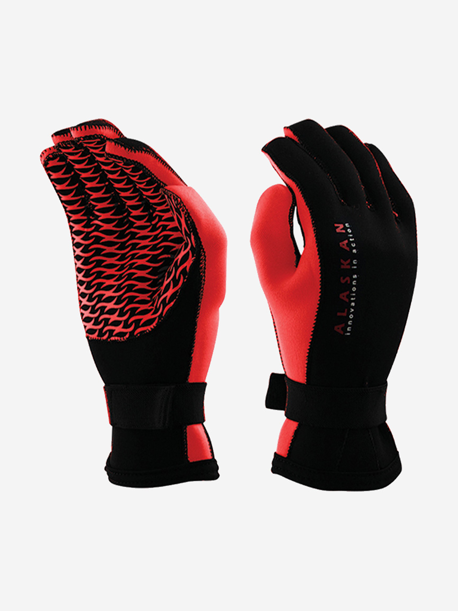 Перчатки неопреновые Alaskan черный/красный р.XL, Черный перчатки неопреновые alaskan желтый