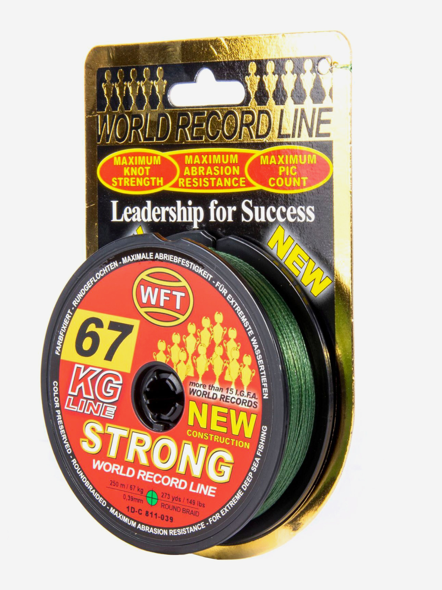 

Шнур плетеный WFT KG STRONG зеленый 250/039, Мультицвет