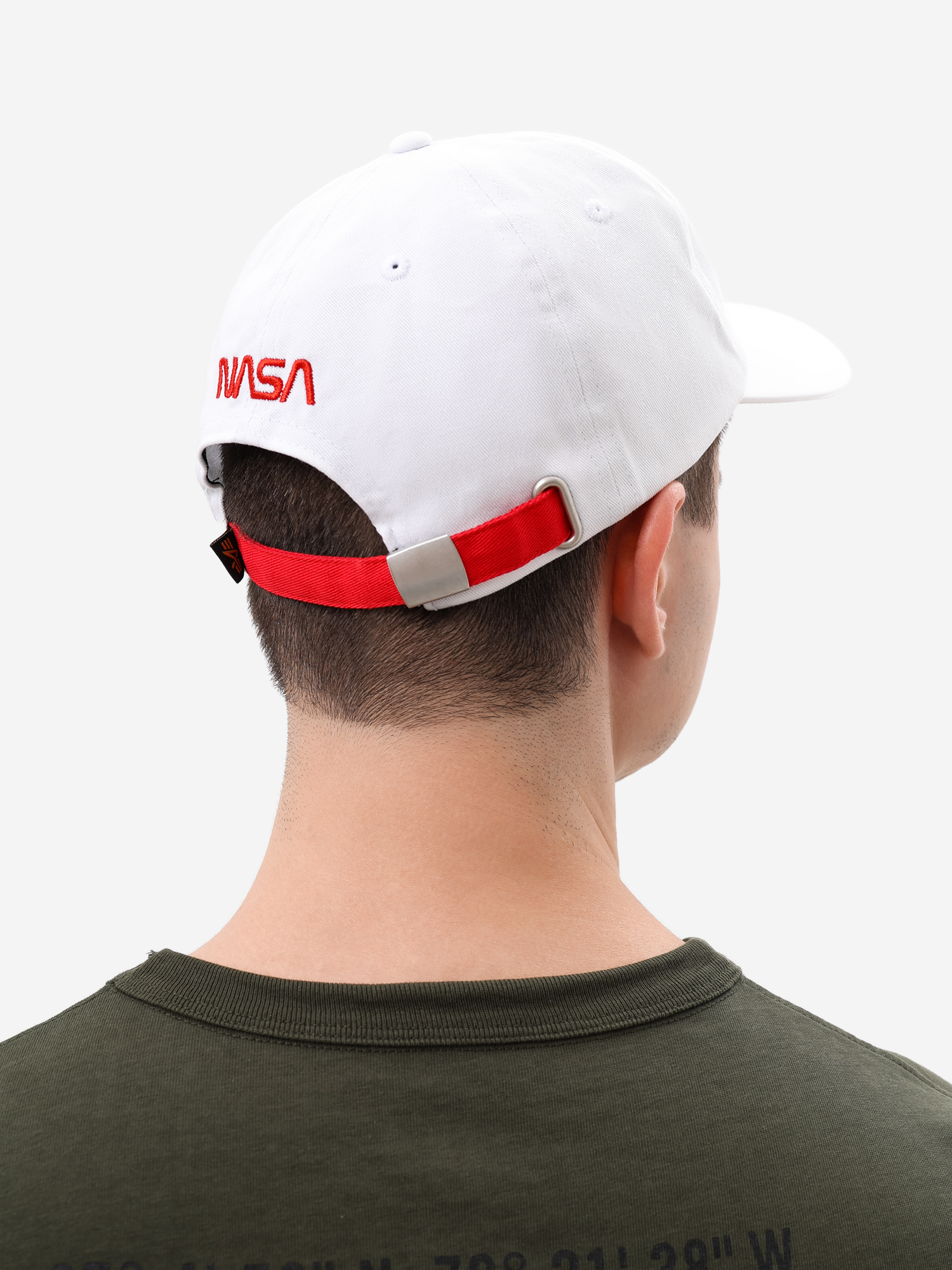 Бейсболка NASA Worm Logo Alpha Industries, Белый UAN53000WDSJA4R-W, размер 48-62 - фото 5