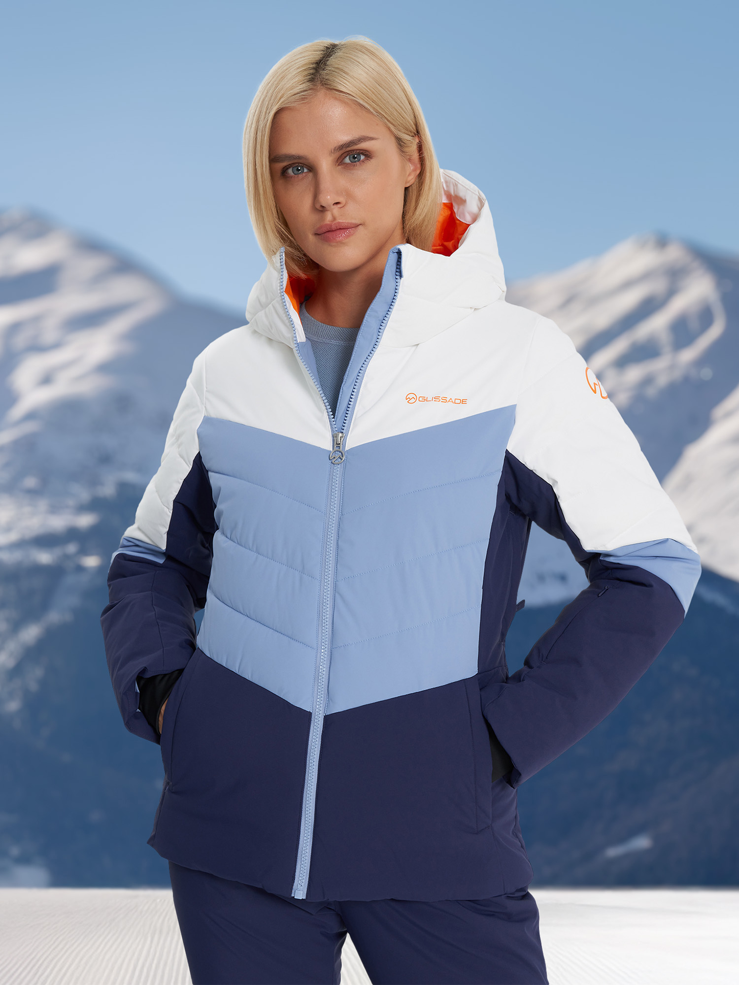 

Пуховик женский Glissade, Синий