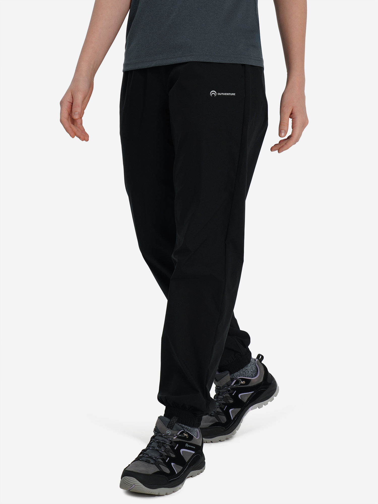 Брюки женские Outventure, черный, арт. 35697