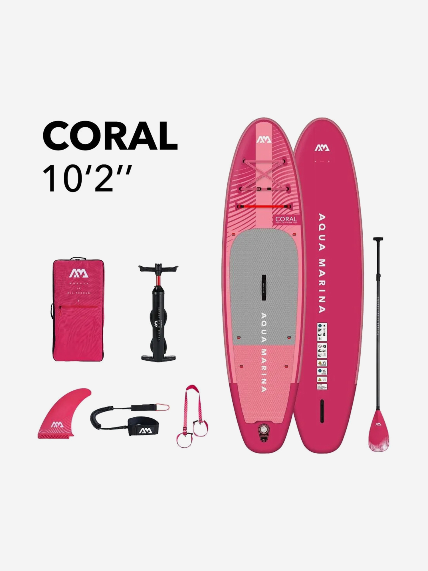 Изображение товара Надувной сапборд Aqua Marina Coral Raspberry 310 см для водных развлечений Изображение товара Надувной сапборд Aqua Marina Coral Raspberry 310 см для водных развлечений