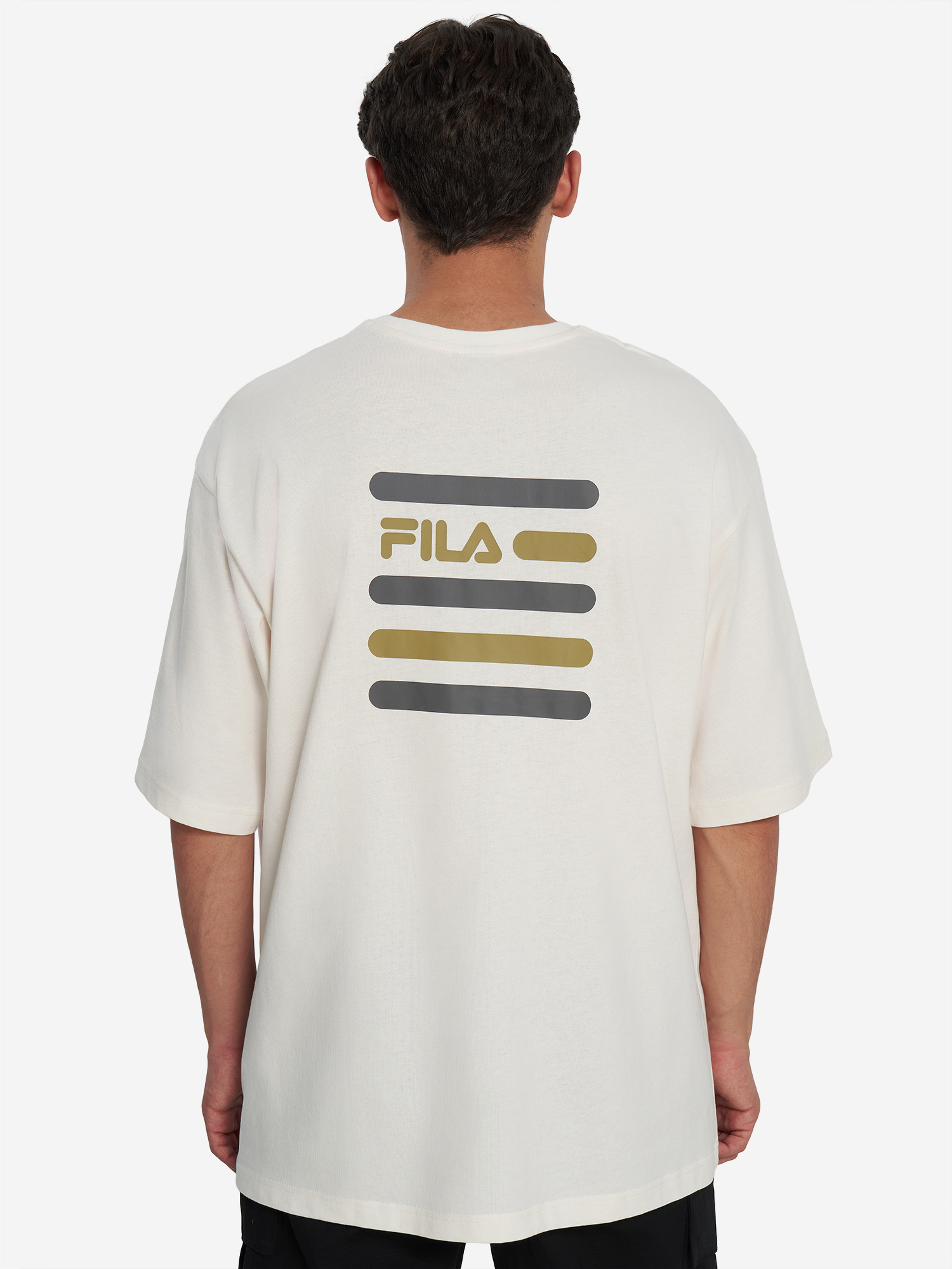 Футболка мужская оверсайз FILA, Бежевый