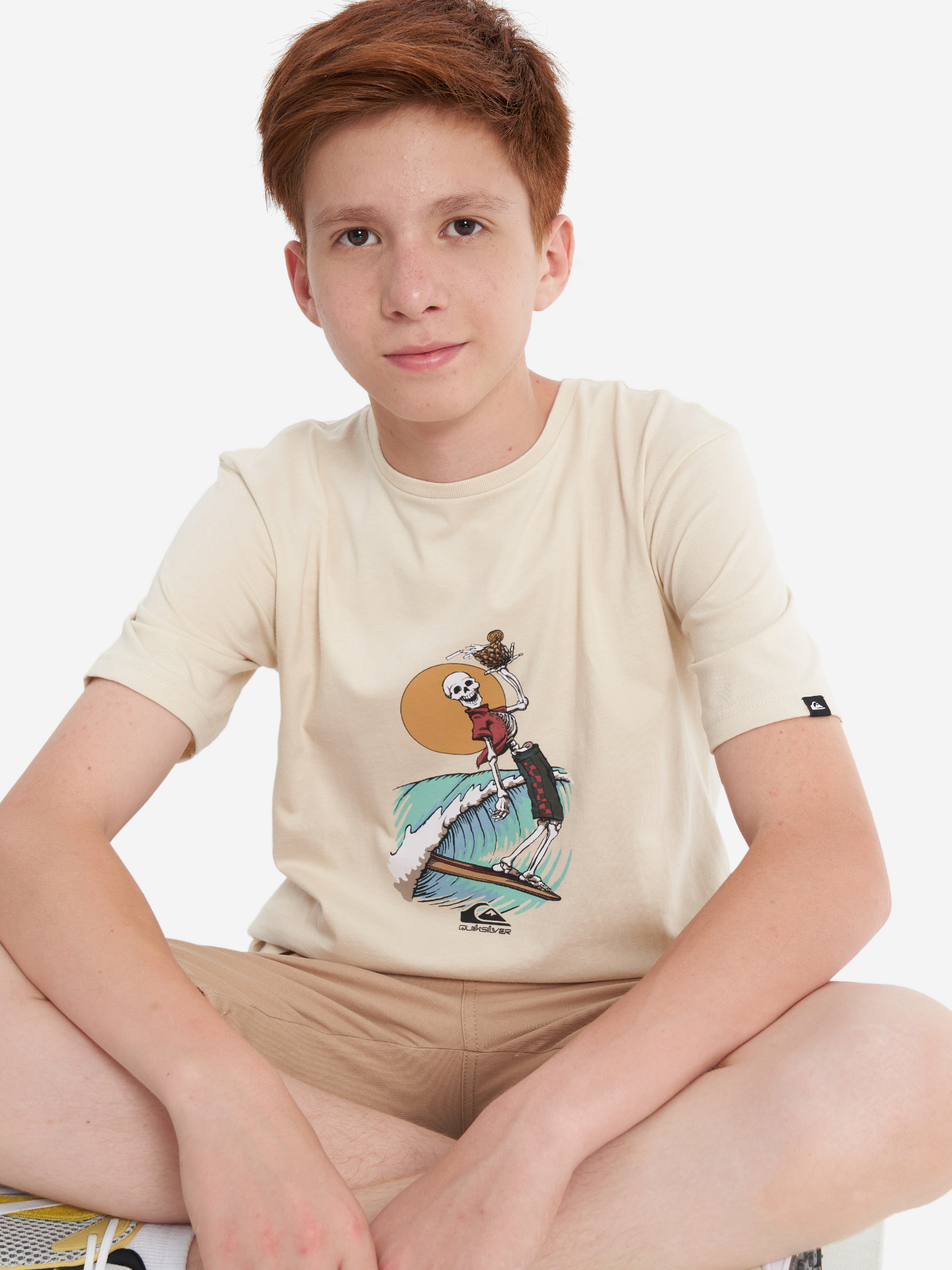 

Футболка для мальчиков Quiksilver Never Ending Surf, Бежевый
