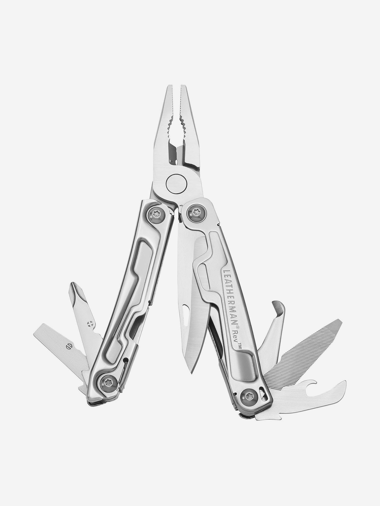 

Мультиинструмент складной Leatherman Rev, 14 функций, Серебряный