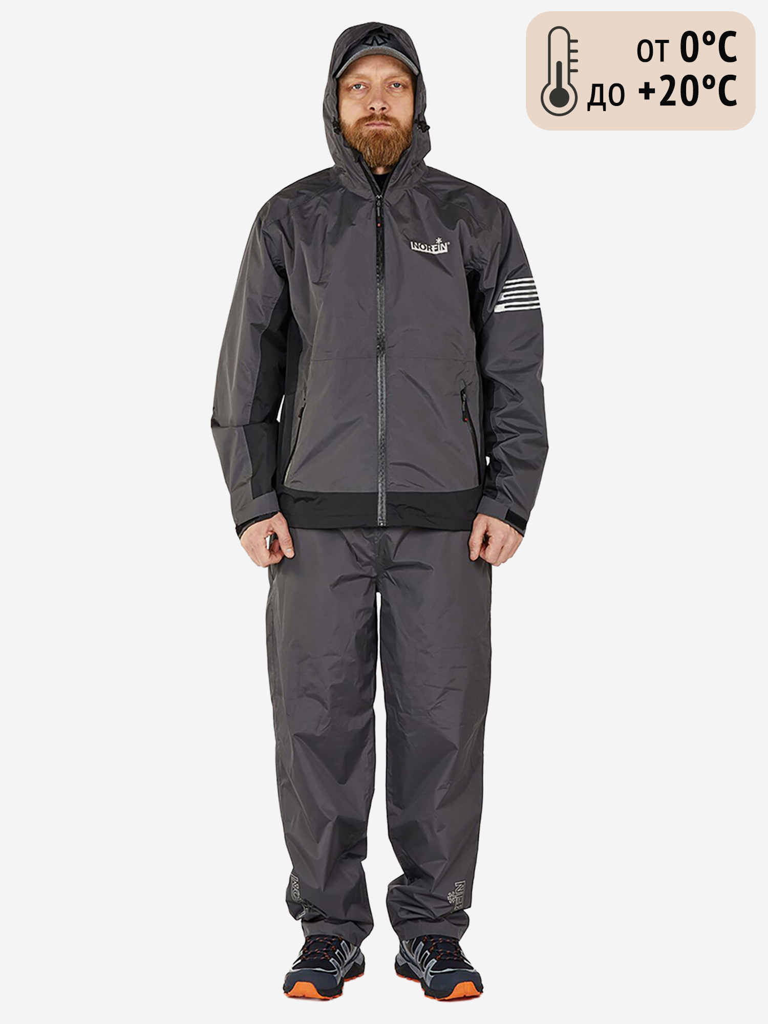 Изображение товара Демисезонный костюм для рыбалки и охоты Norfin THUNDER с мембраной