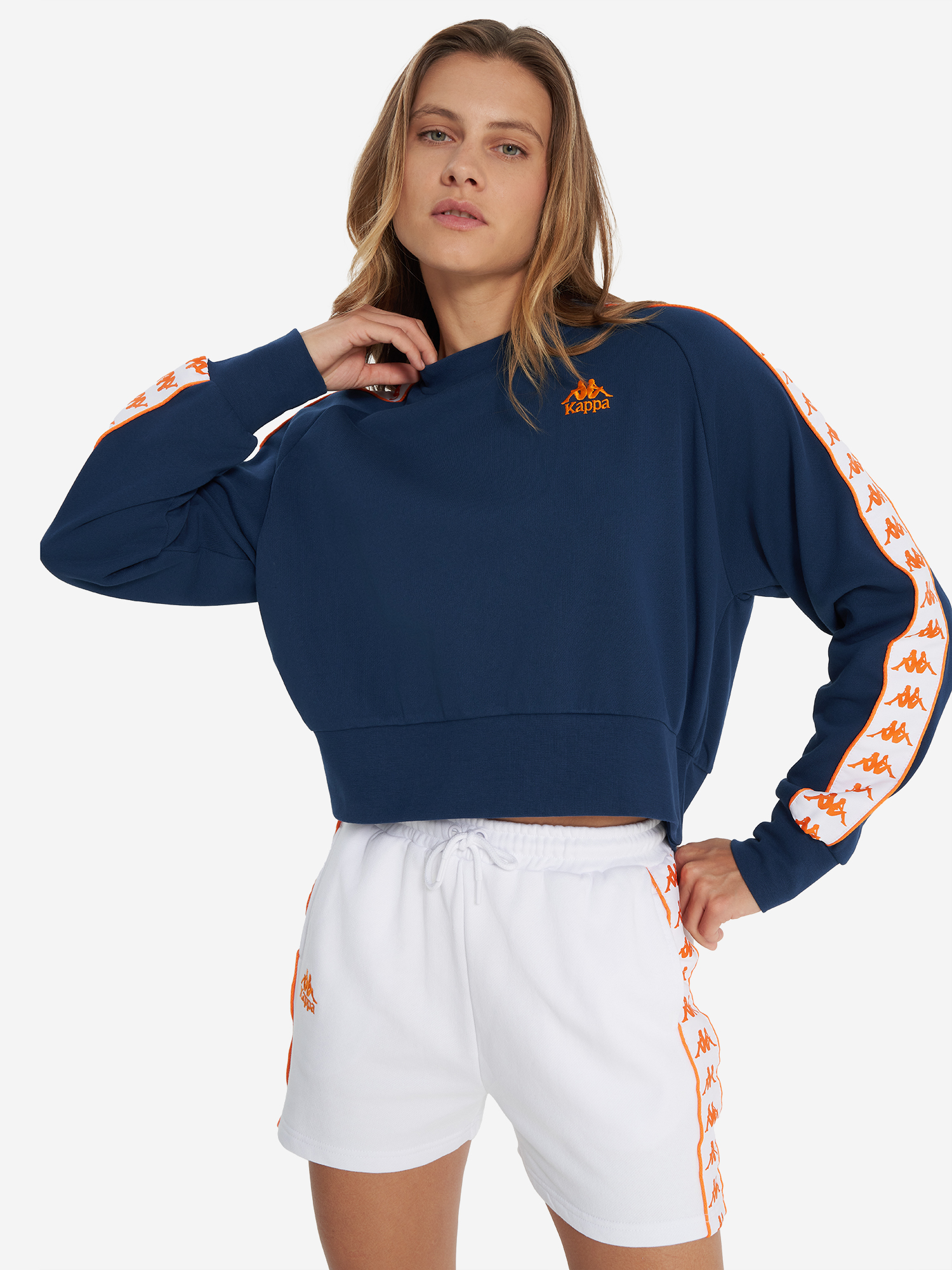 

Свитшот женский оверсайз Kappa, Синий