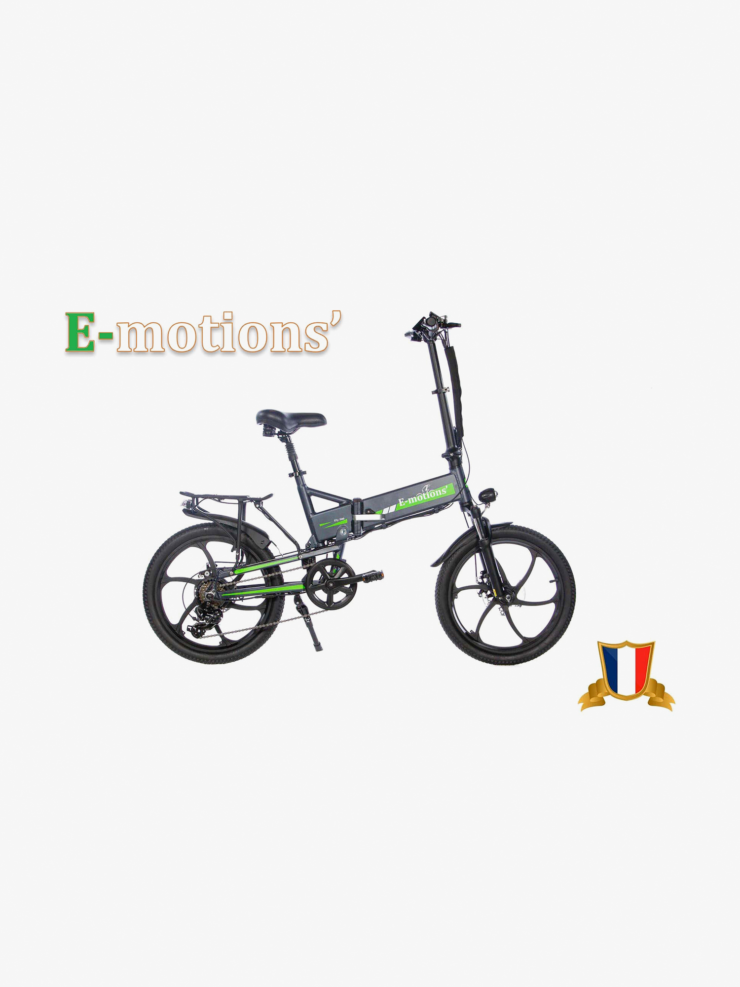 Изображение товара Электровелосипед Fly 500 Premium складной 500W 35кмч черный