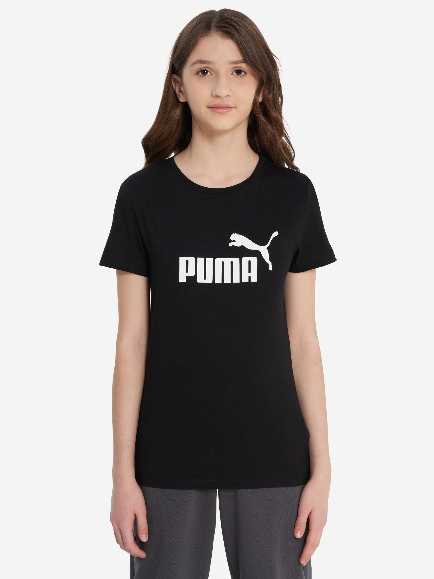 Футболка для девочек PUMA Ess, Черный 2