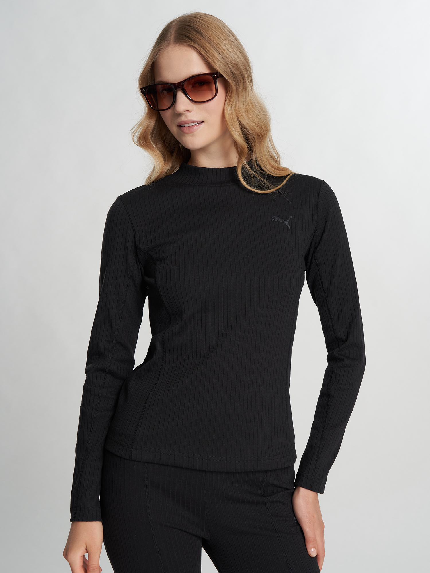 Лонгслив женский PUMA, Черный