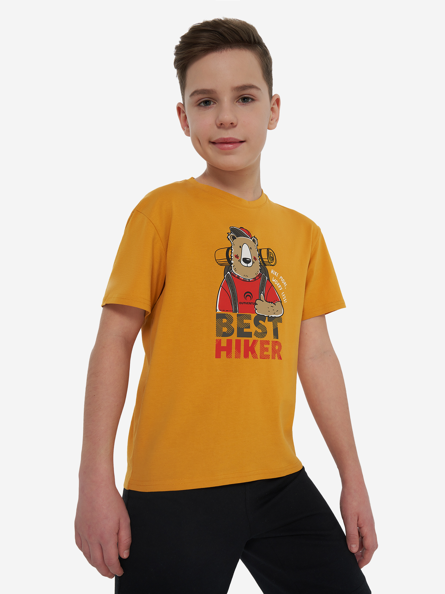 Изображение товара Футболка для мальчиков Outventure с рисунком и свободным покроем