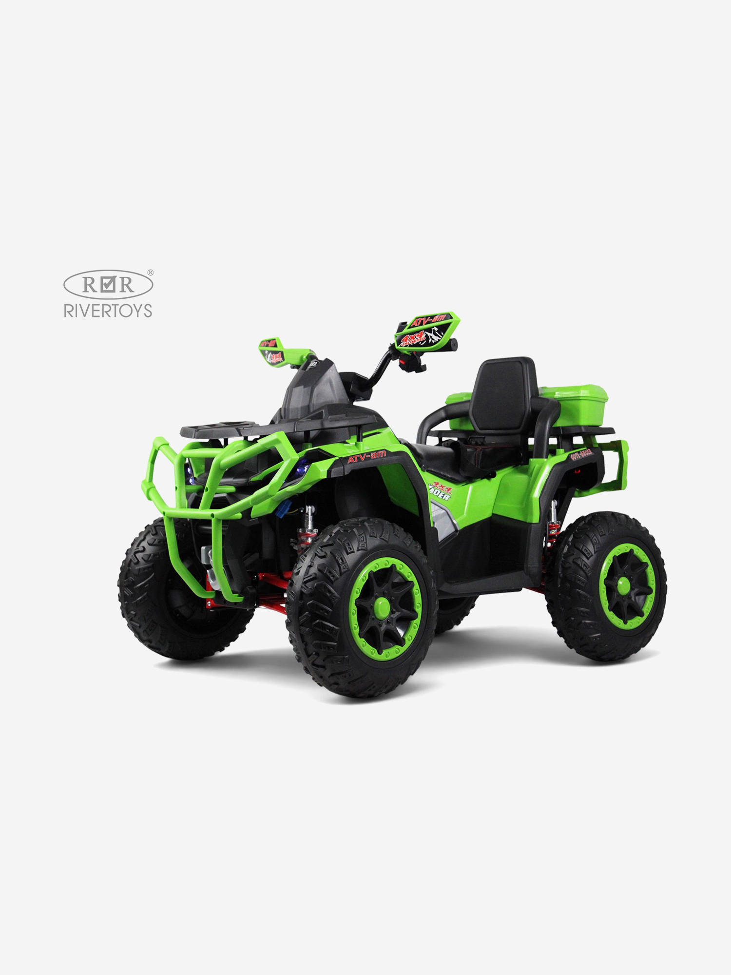 Изображение товара Детский электроквадроцикл RIVERTOYS Z111ZZ зеленый, Зеленый