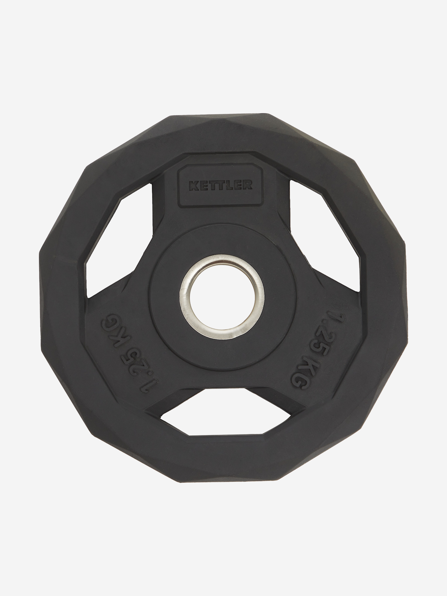 

Диск стальной обрезиненный KETTLER 1.25 кг, Черный
