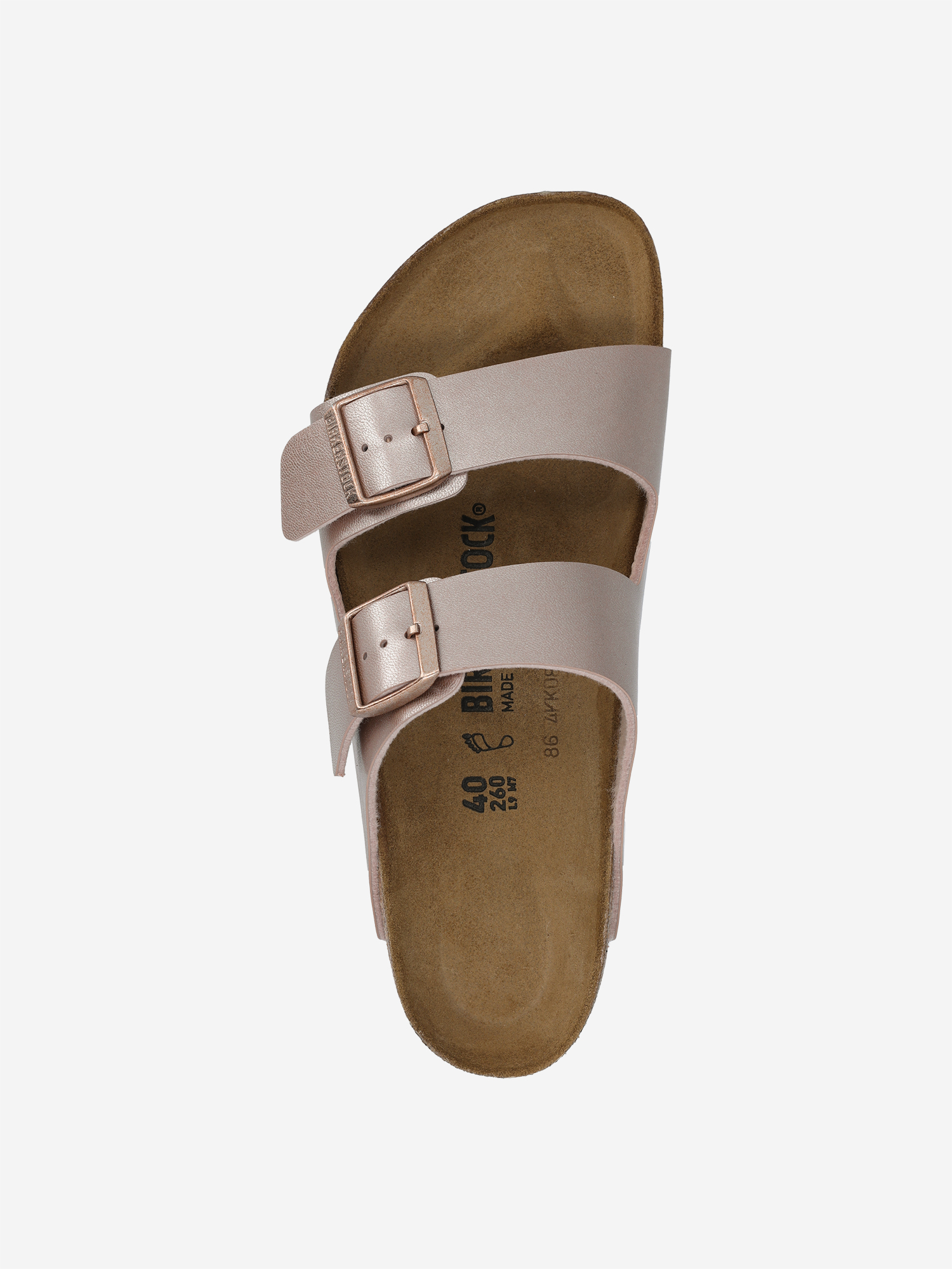 Шлепанцы женские Birkenstock Arizona, Коричневый Вид№6