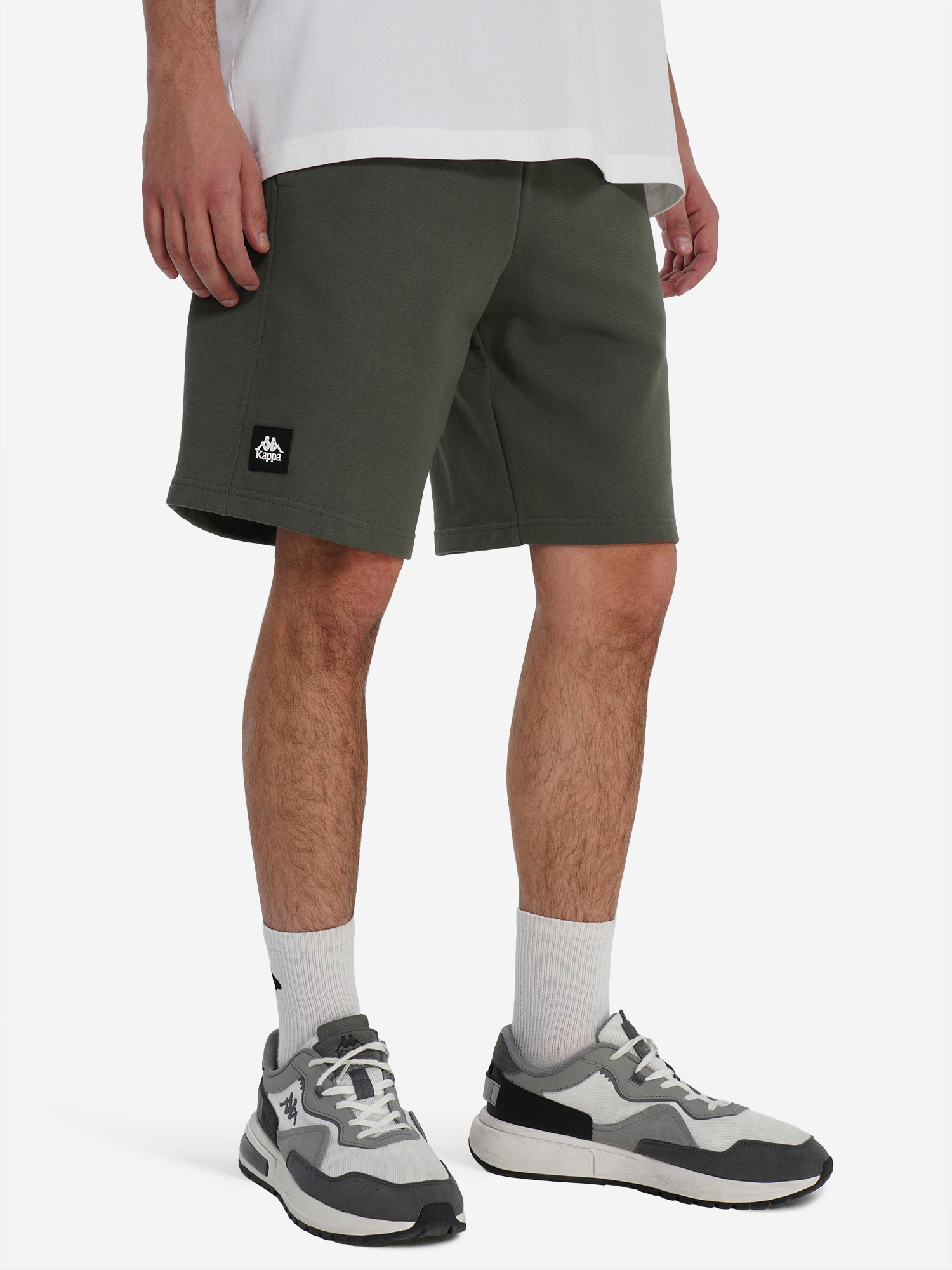 Изображение товара Мужские спортивные шорты Kappa для лета, свободный покрой, материалы хлопок и полиэстер