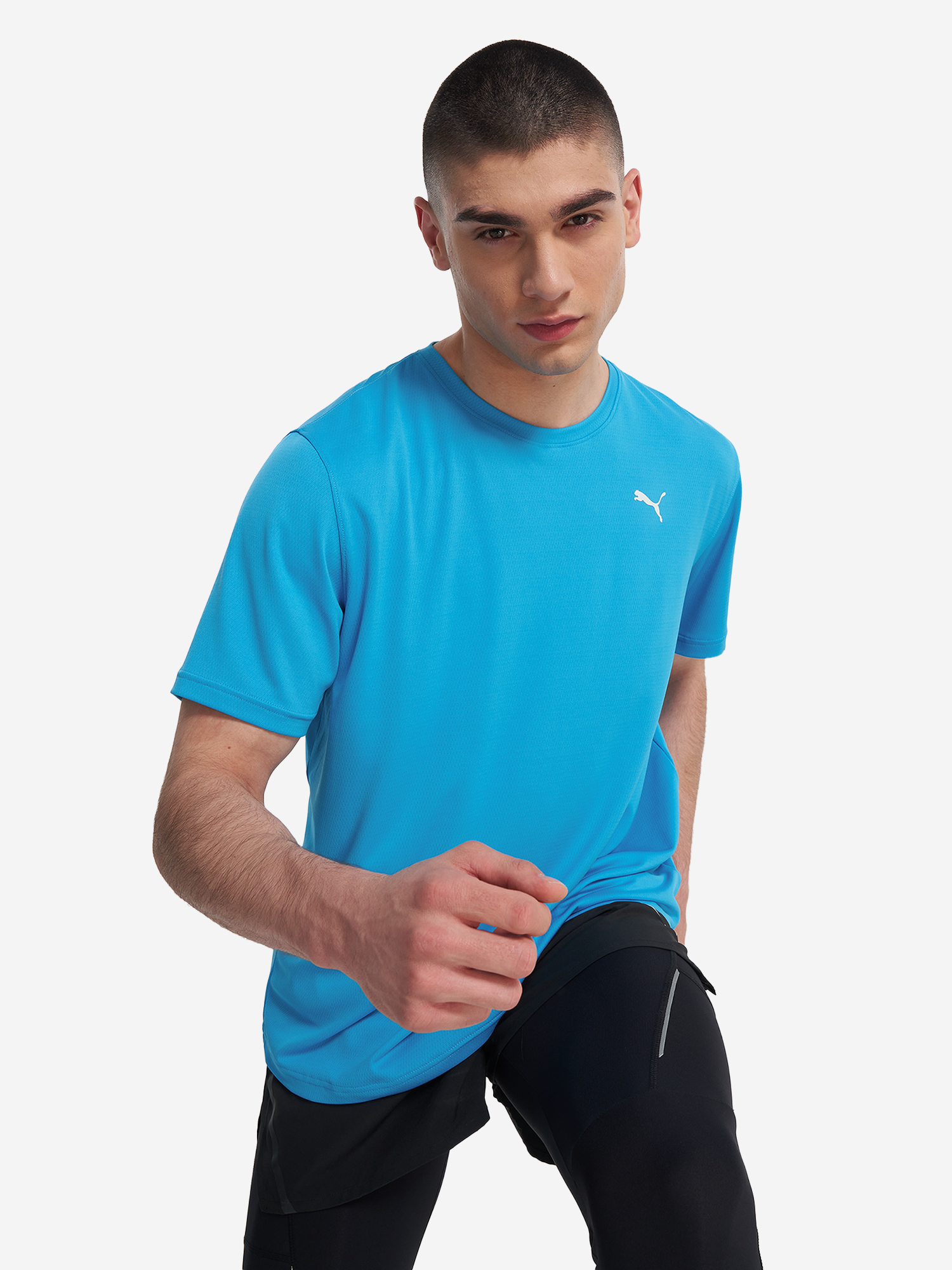

Футболка мужская PUMA Graphics Running Faster, Голубой