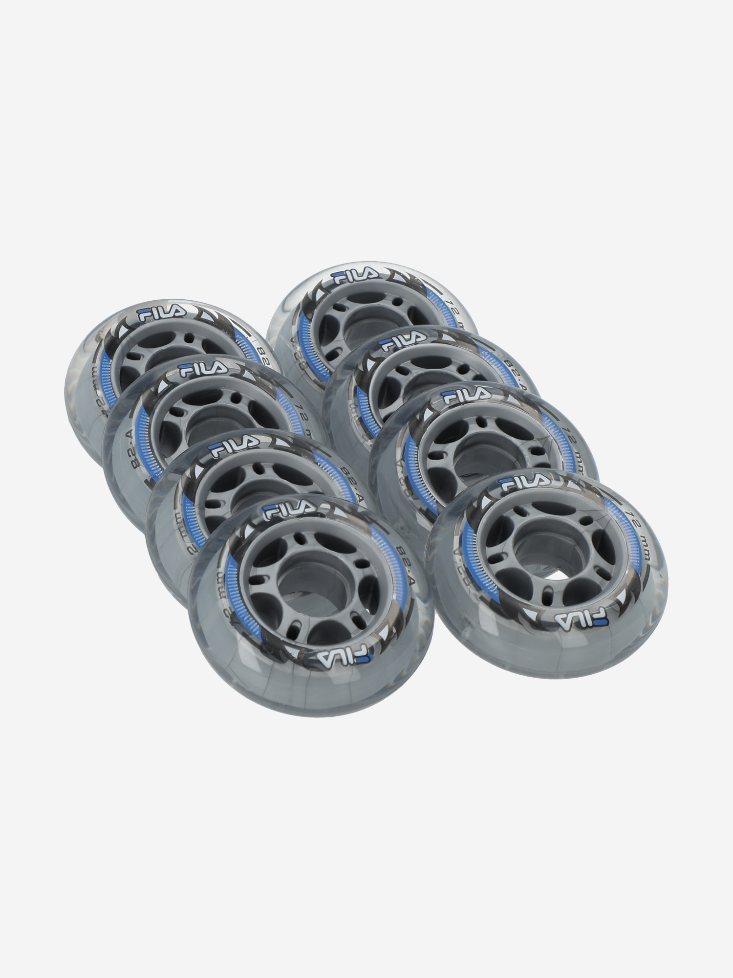 

Набор колес для роликов FILA Wheels 72 мм, 82 A, 8 шт, Мультицвет